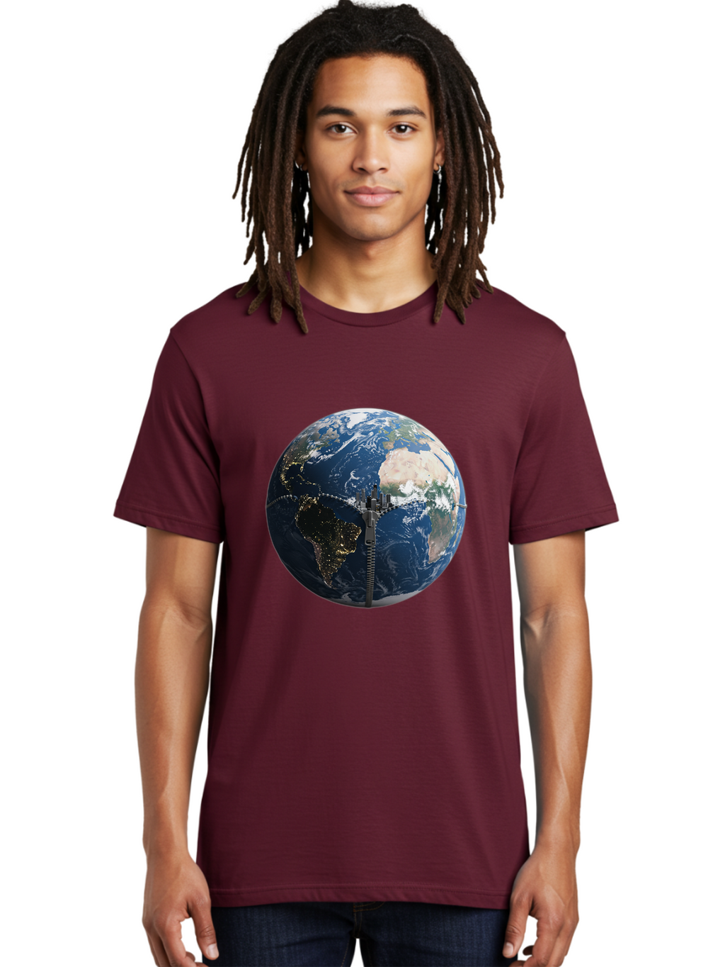 Earth-With-Zip Men'S Graphic Tee, 100% Cotton, Comfortable Casual Summer Wear, Machine Washable, Vintage Camera, Old Camera, Antique Camera, Black Camera, Classic Photography, Photography Equipment, Nostalgic Device, Film Camera, Camera Art Bam360
