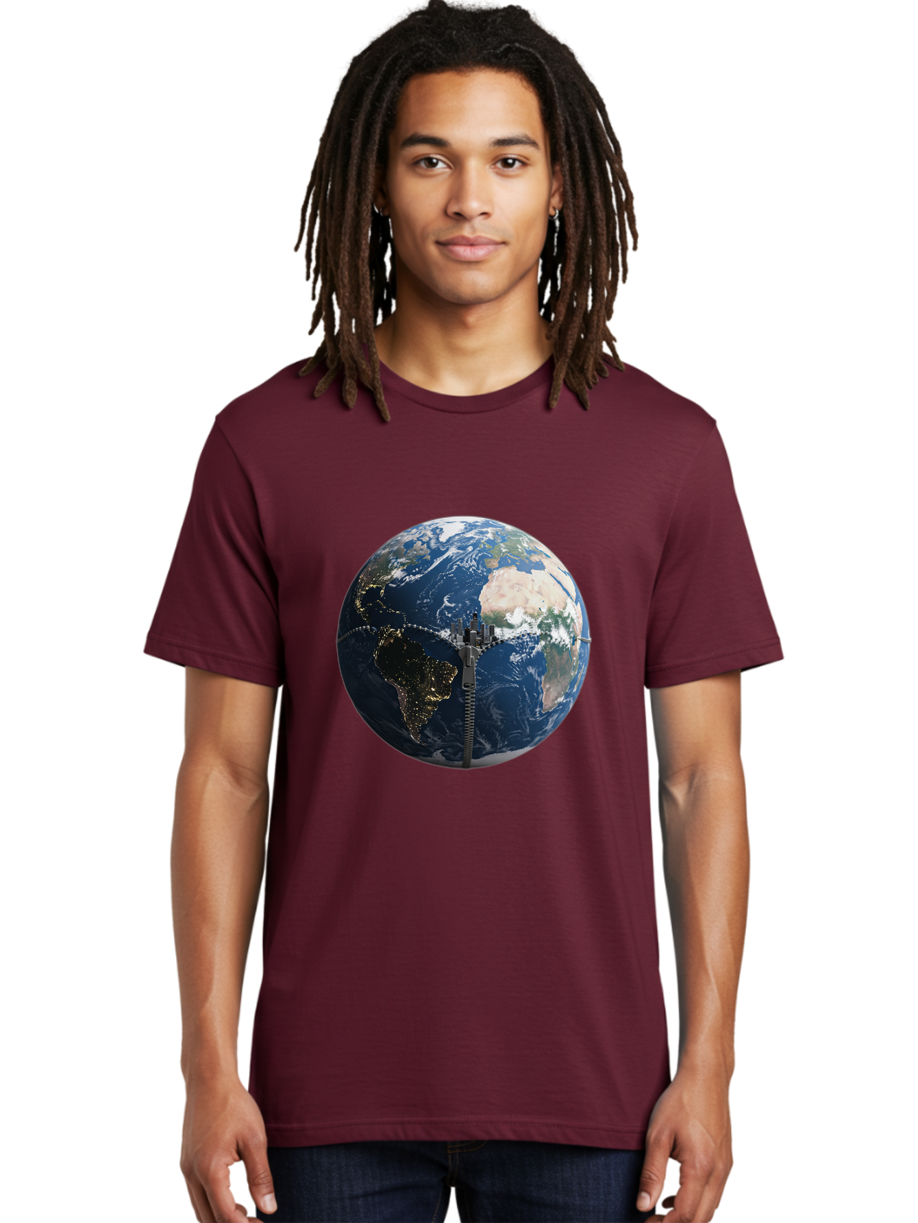Earth-With-Zip Men'S Graphic Tee, 100% Cotton, Comfortable Casual Summer Wear, Machine Washable, Vintage Camera, Old Camera, Antique Camera, Black Camera, Classic Photography, Photography Equipment, Nostalgic Device, Film Camera, Camera Art Bam360