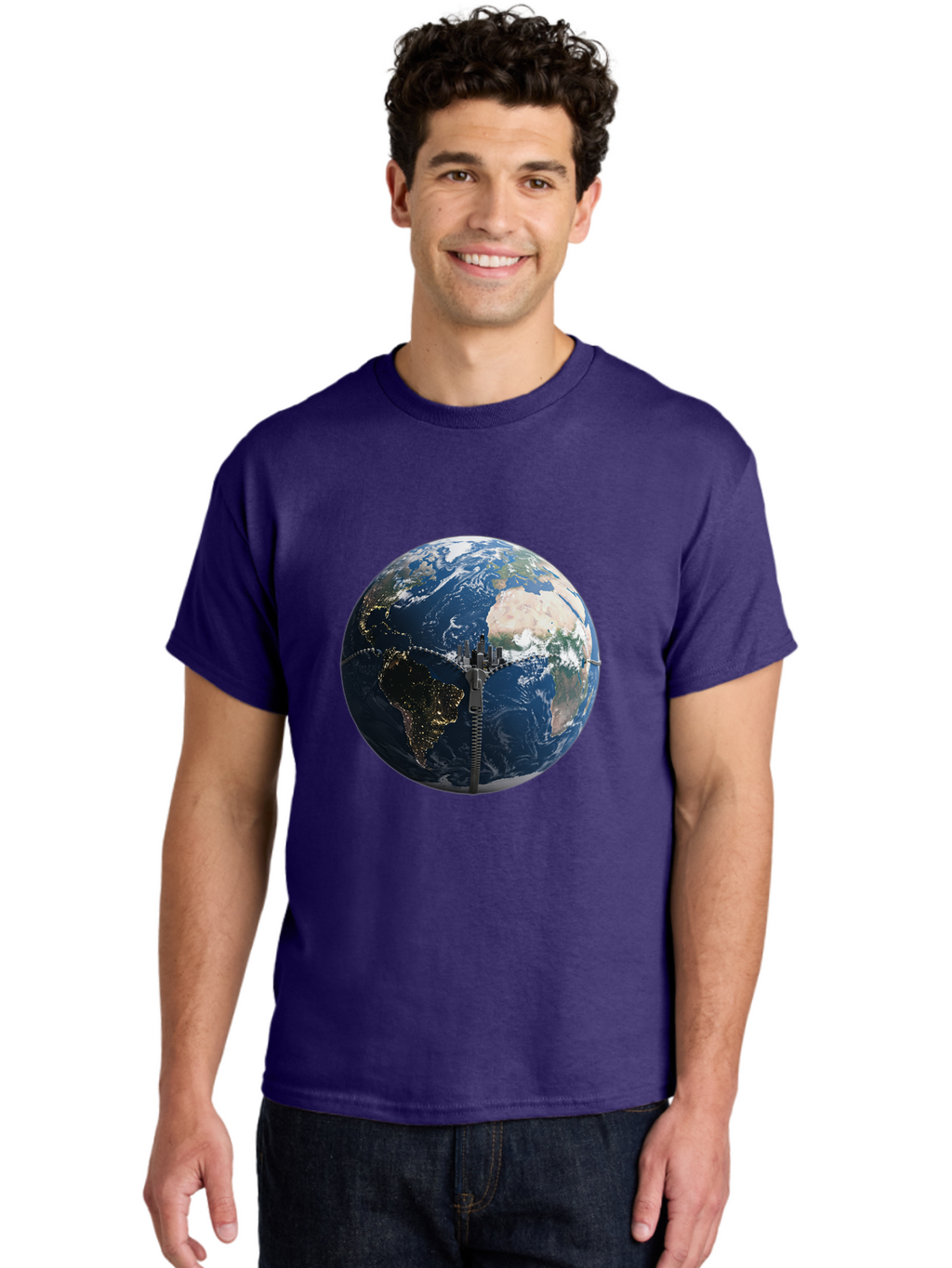Earth-With-Zip Men'S Graphic Tee, 100% Cotton, Comfortable Casual Summer Wear, Machine Washable, Vintage Camera, Old Camera, Antique Camera, Black Camera, Classic Photography, Photography Equipment, Nostalgic Device, Film Camera, Camera Art Bam360