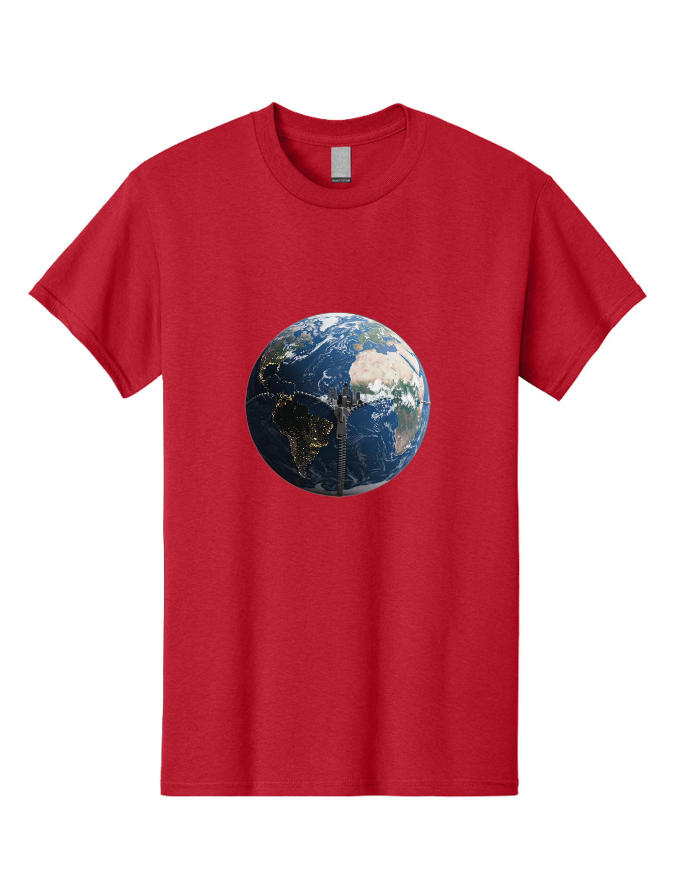 Earth-With-Zip Men'S Graphic Tee, 100% Cotton, Comfortable Casual Summer Wear, Machine Washable, Vintage Camera, Old Camera, Antique Camera, Black Camera, Classic Photography, Photography Equipment, Nostalgic Device, Film Camera, Camera Art Bam360