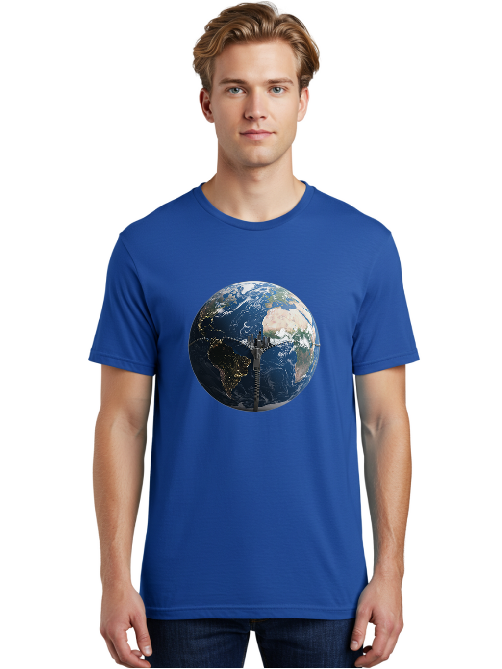 Earth-With-Zip Men'S Graphic Tee, 100% Cotton, Comfortable Casual Summer Wear, Machine Washable, Vintage Camera, Old Camera, Antique Camera, Black Camera, Classic Photography, Photography Equipment, Nostalgic Device, Film Camera, Camera Art Bam360
