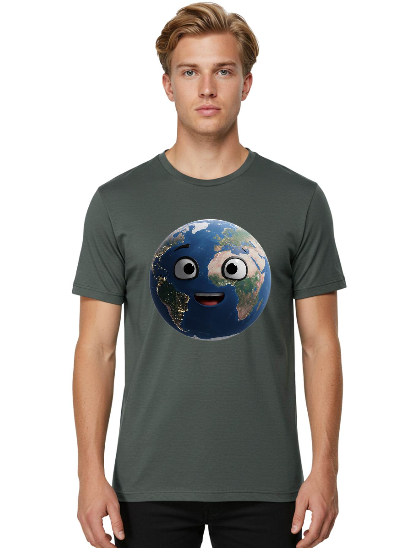 Earth Men'S Graphic Tee, 100% Cotton, Comfortable Casual Summer Wear, Machine Washable, Vintage Camera, Old Camera, Antique Camera, Black Camera, Classic Photography, Photography Equipment, Nostalgic Device, Film Camera, Camera Art Bam361