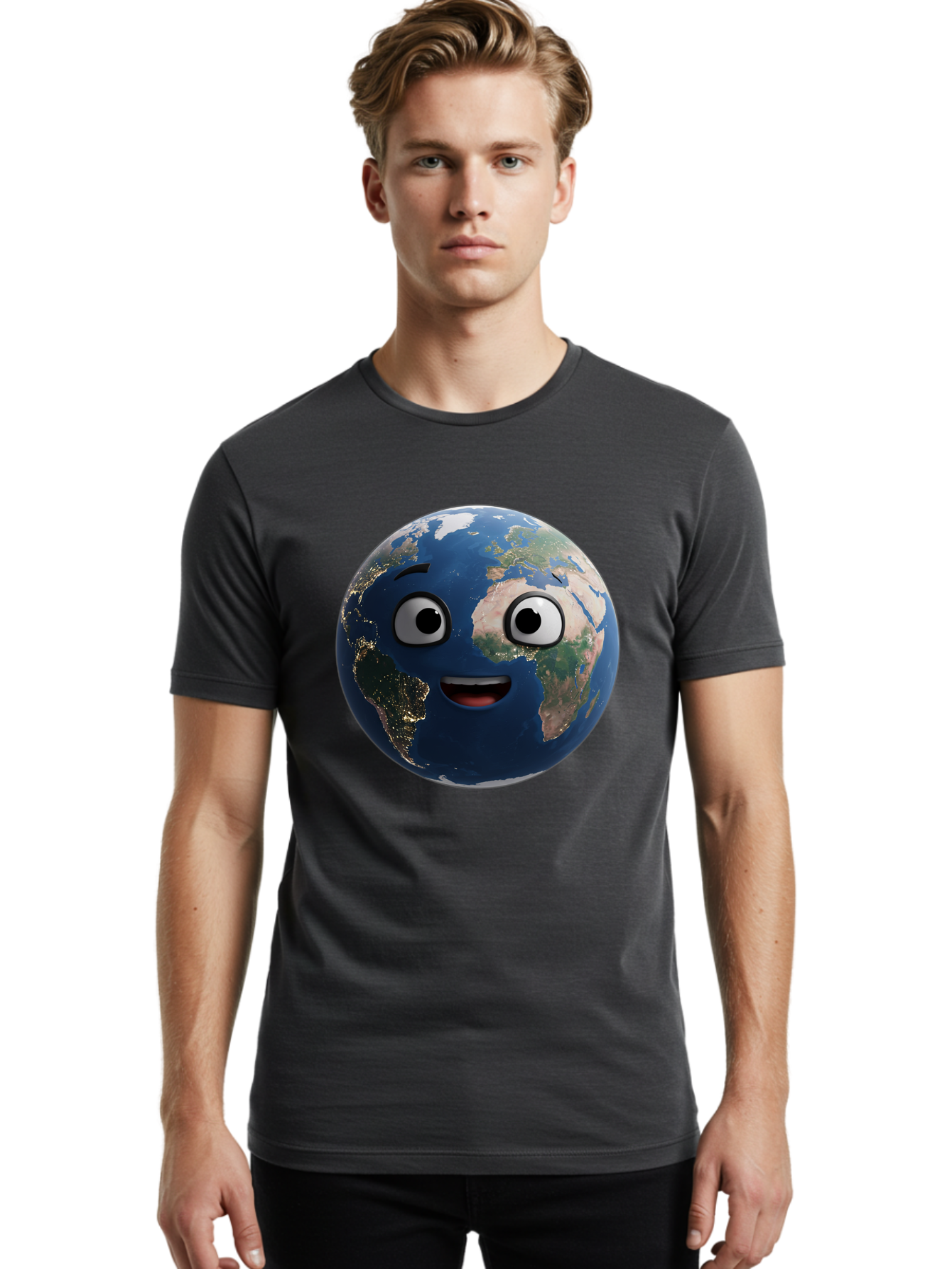 Earth Men'S Graphic Tee, 100% Cotton, Comfortable Casual Summer Wear, Machine Washable, Vintage Camera, Old Camera, Antique Camera, Black Camera, Classic Photography, Photography Equipment, Nostalgic Device, Film Camera, Camera Art Bam361