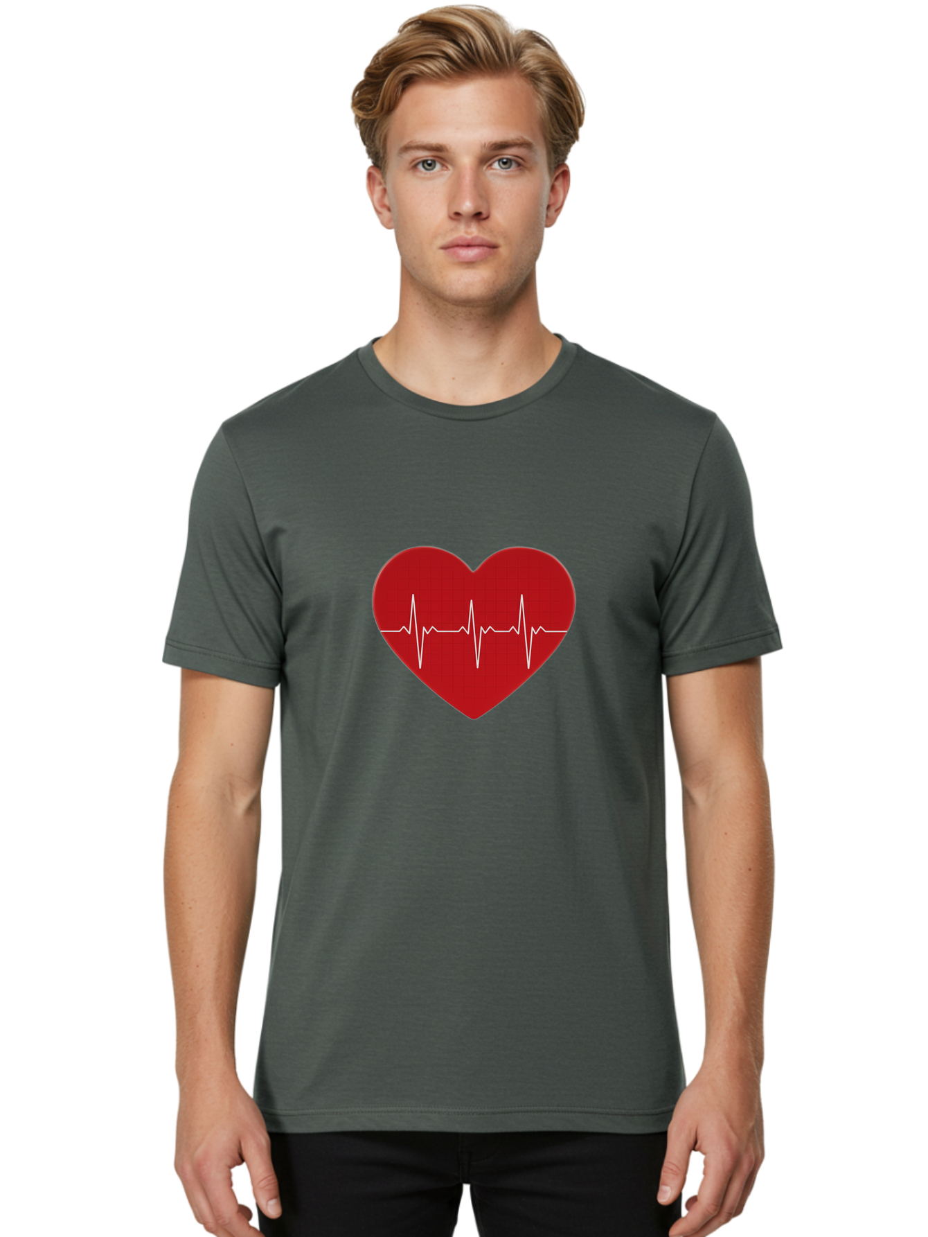 Ecg-Heart Men'S Graphic Tee, 100% Cotton, Comfortable Casual Summer Wear, Machine Washable, Vintage Camera, Old Camera, Antique Camera, Black Camera, Classic Photography, Photography Equipment, Nostalgic Device, Film Camera, Camera Art Bam363