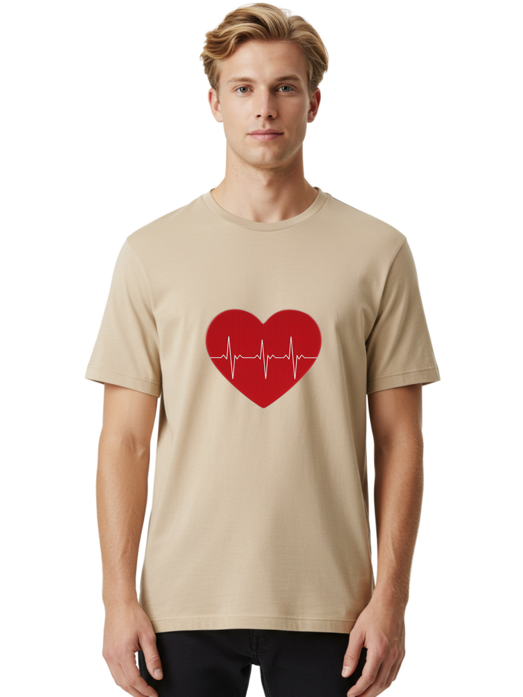 Ecg-Heart Men'S Graphic Tee, 100% Cotton, Comfortable Casual Summer Wear, Machine Washable, Vintage Camera, Old Camera, Antique Camera, Black Camera, Classic Photography, Photography Equipment, Nostalgic Device, Film Camera, Camera Art Bam363