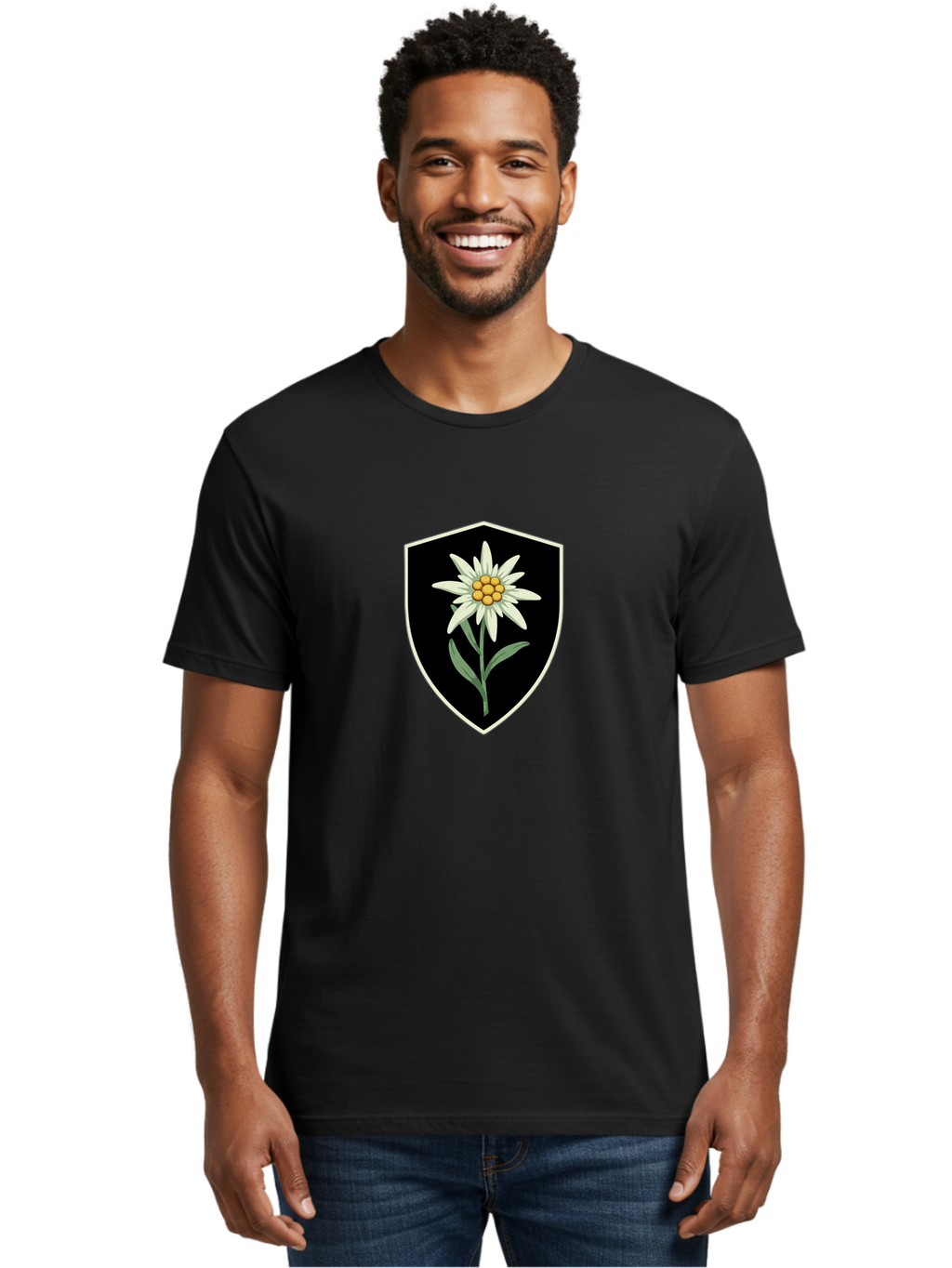 Edelweiss Men'S Graphic Tee, 100% Cotton, Comfortable Casual Summer Wear, Machine Washable, Vintage Camera, Old Camera, Antique Camera, Black Camera, Classic Photography, Photography Equipment, Nostalgic Device, Film Camera, Camera Art Bam365