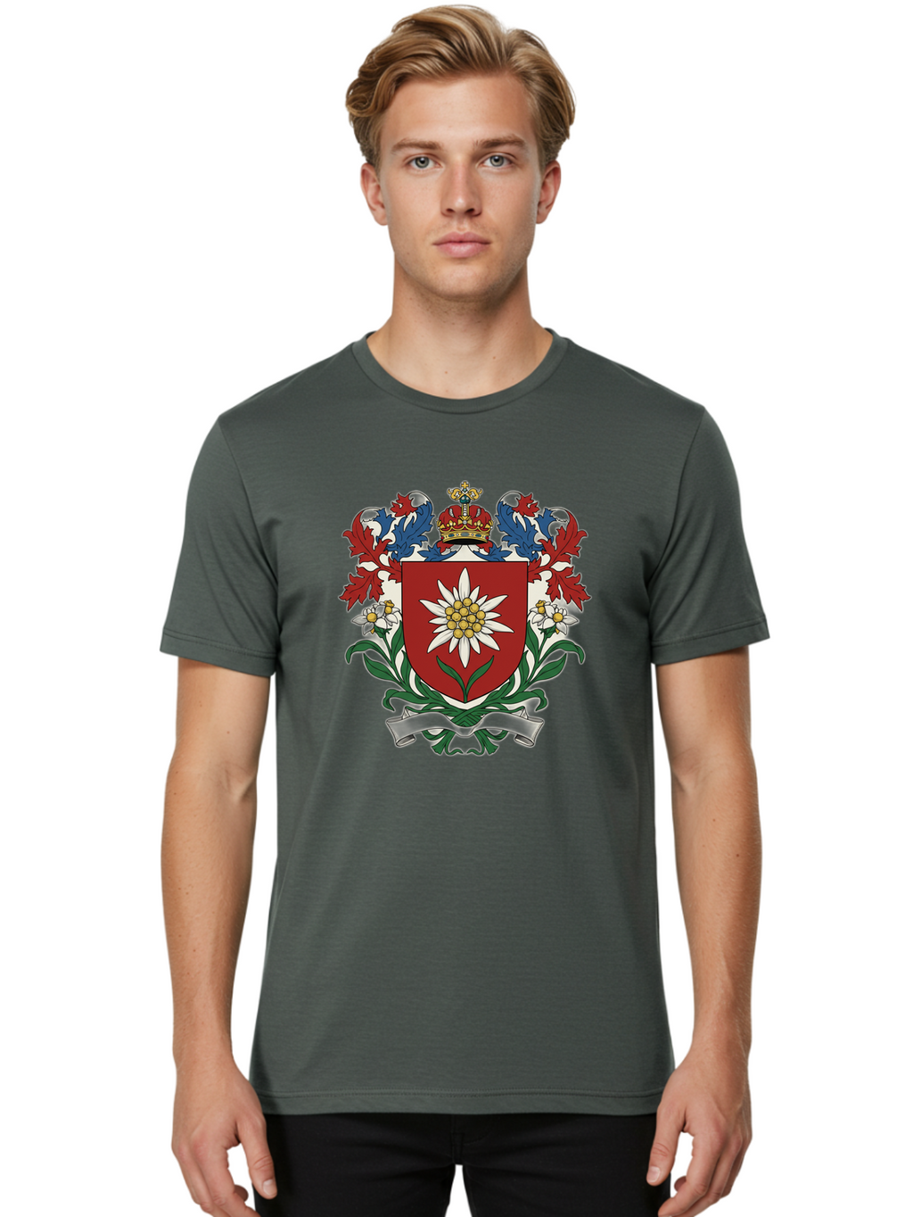 Edinburgh-Coat-Of-Arms Men'S Graphic Tee, 100% Cotton, Comfortable Casual Summer Wear, Machine Washable, Vintage Camera, Old Camera, Antique Camera, Black Camera, Classic Photography, Photography Equipment, Nostalgic Device, Film Camera, Bam366