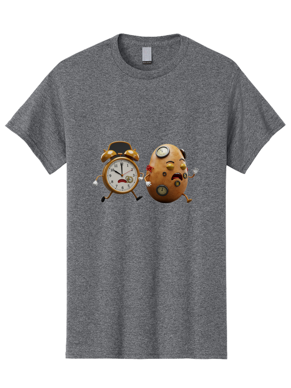 Egg-And-Alarm-Clock Men'S Graphic Tee, 100% Cotton, Comfortable Casual Summer Wear, Machine Washable, Vintage Camera, Old Camera, Antique Camera, Black Camera, Classic Photography, Photography Equipment, Nostalgic Device, Film Camera, Bam367