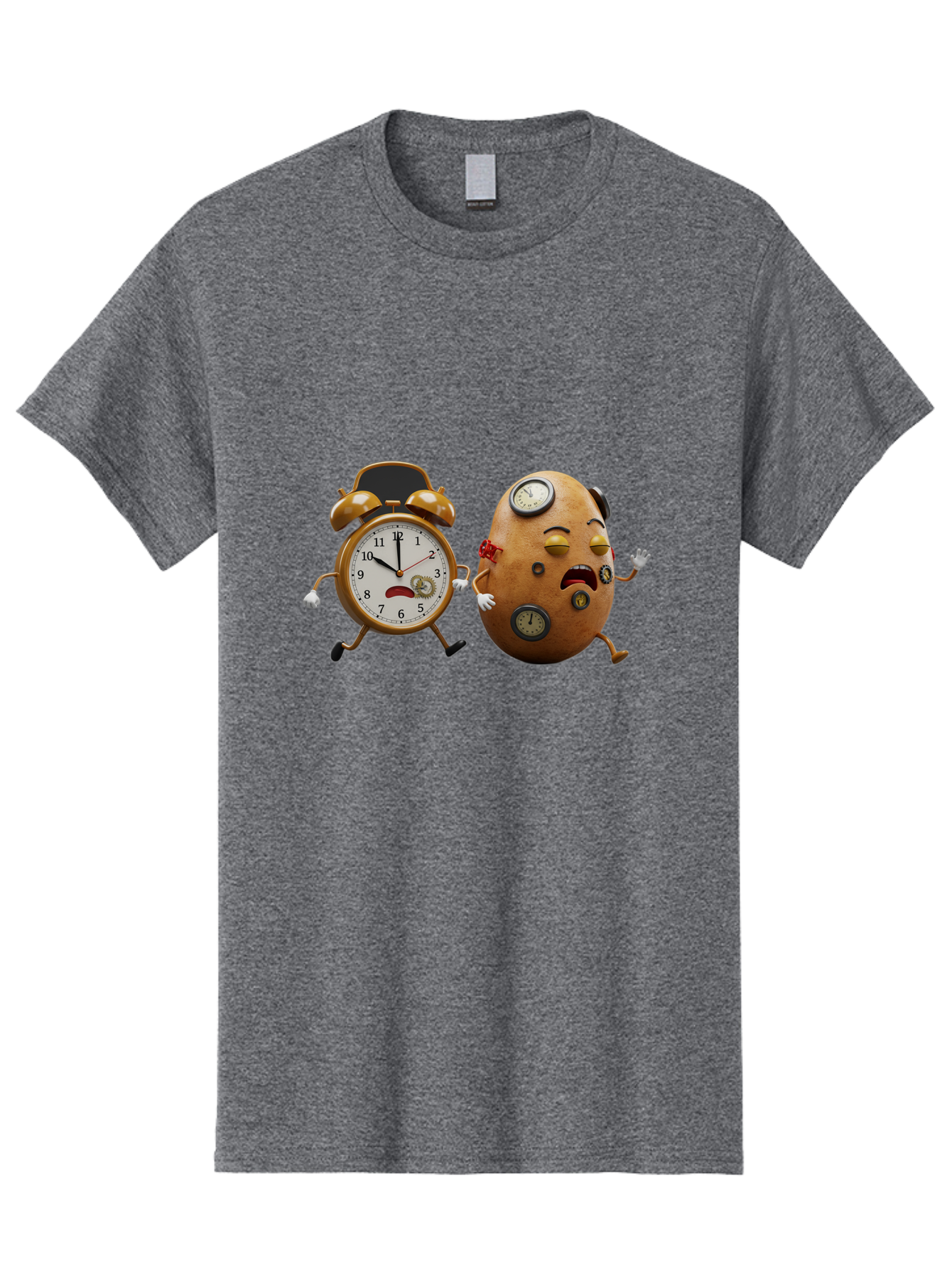 Egg-And-Alarm-Clock Men'S Graphic Tee, 100% Cotton, Comfortable Casual Summer Wear, Machine Washable, Vintage Camera, Old Camera, Antique Camera, Black Camera, Classic Photography, Photography Equipment, Nostalgic Device, Film Camera, Bam367