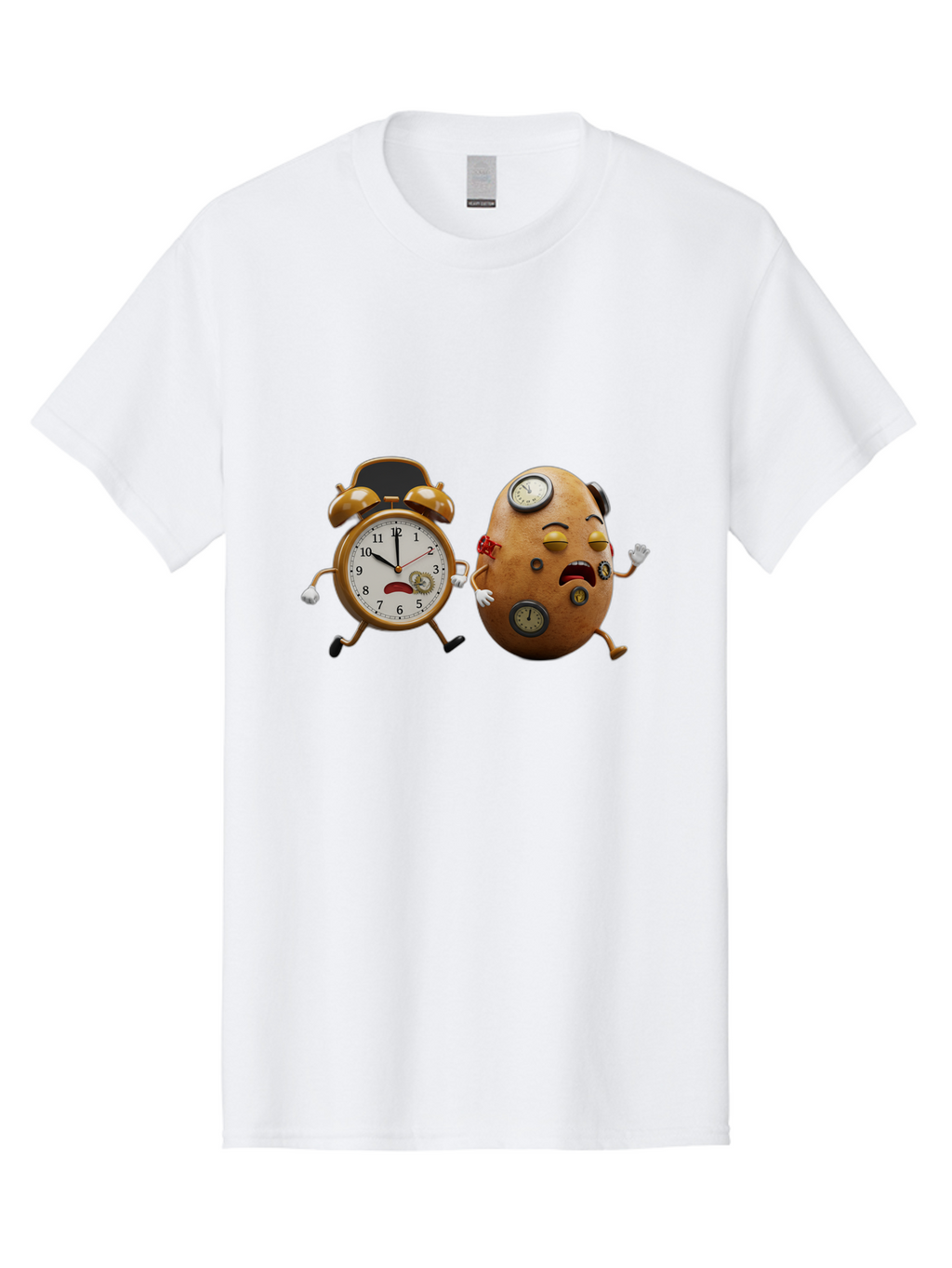 Egg-And-Alarm-Clock Men'S Graphic Tee, 100% Cotton, Comfortable Casual Summer Wear, Machine Washable, Vintage Camera, Old Camera, Antique Camera, Black Camera, Classic Photography, Photography Equipment, Nostalgic Device, Film Camera, Bam367
