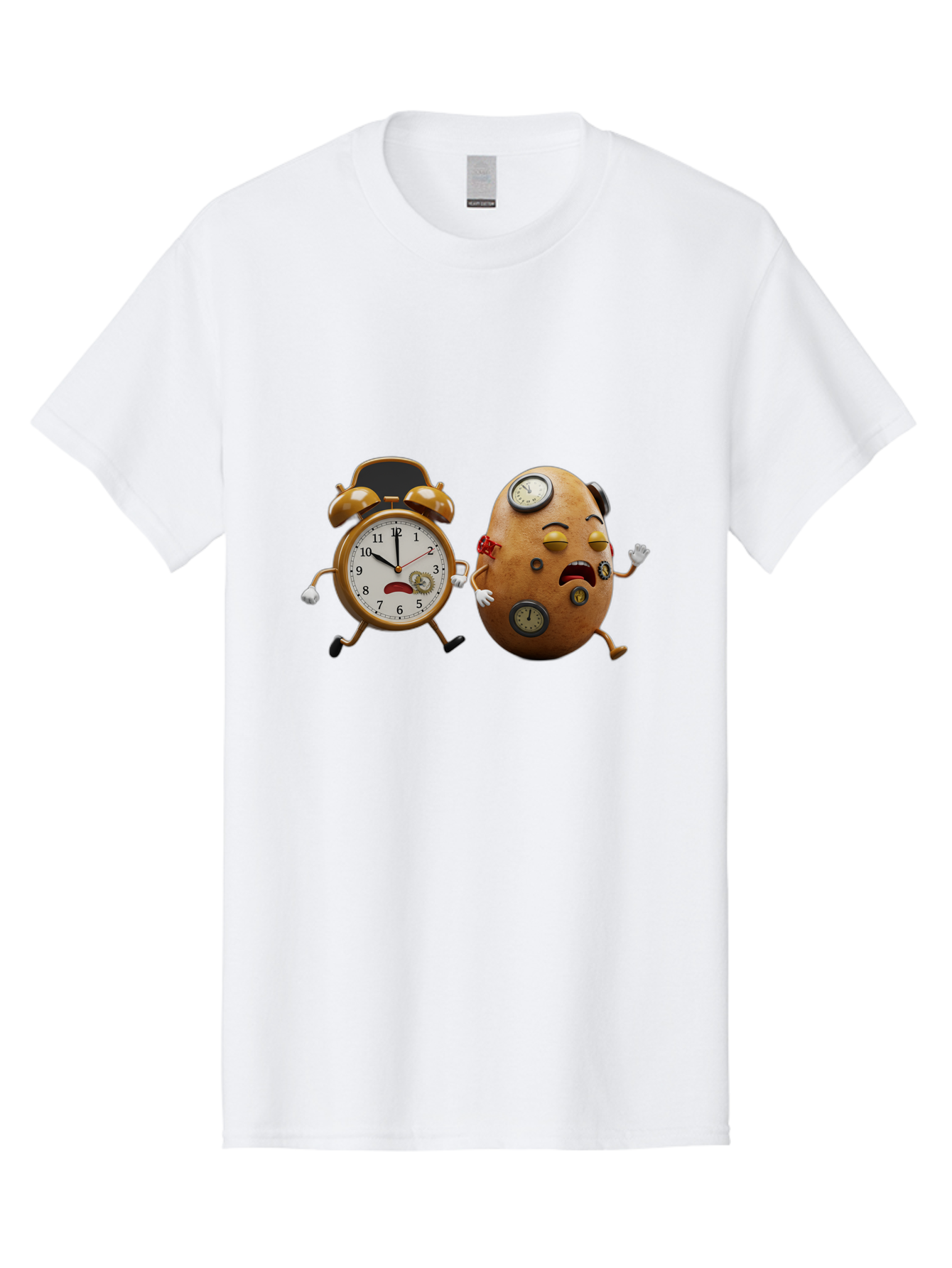 Egg-And-Alarm-Clock Men'S Graphic Tee, 100% Cotton, Comfortable Casual Summer Wear, Machine Washable, Vintage Camera, Old Camera, Antique Camera, Black Camera, Classic Photography, Photography Equipment, Nostalgic Device, Film Camera, Bam367