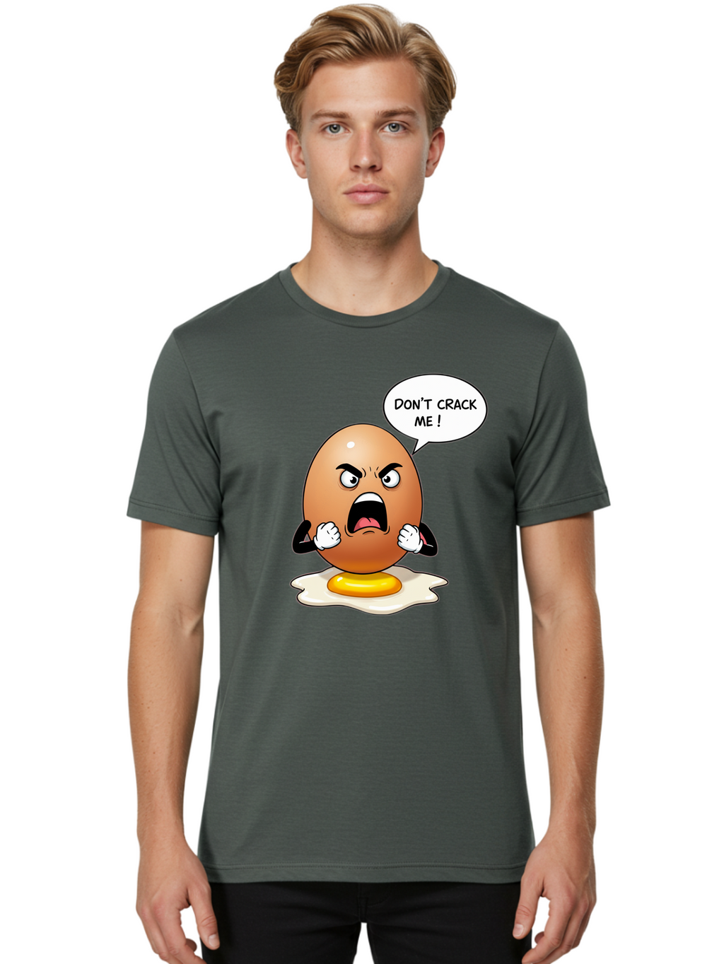 Egg-Don-T-Crack-Me Men'S Graphic Tee, 100% Cotton, Comfortable Casual Summer Wear, Machine Washable, Vintage Camera, Old Camera, Antique Camera, Black Camera, Classic Photography, Photography Equipment, Nostalgic Device, Film Camera, Bam368