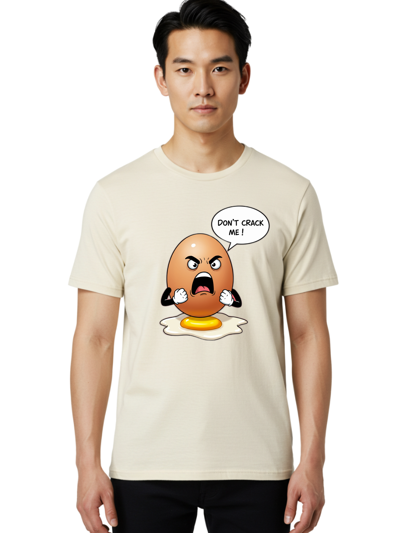 Egg-Don-T-Crack-Me Men'S Graphic Tee, 100% Cotton, Comfortable Casual Summer Wear, Machine Washable, Vintage Camera, Old Camera, Antique Camera, Black Camera, Classic Photography, Photography Equipment, Nostalgic Device, Film Camera, Bam368