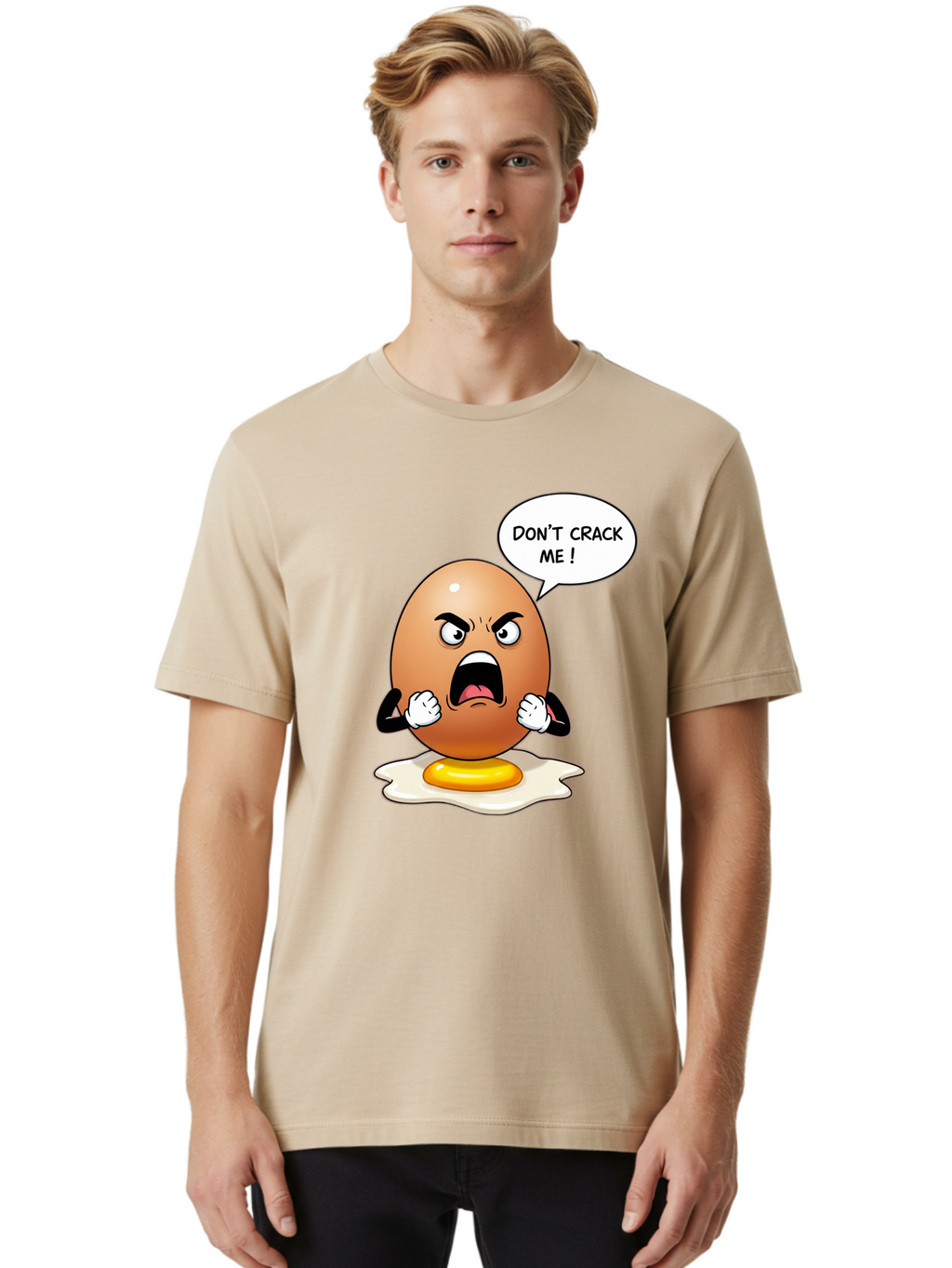 Egg-Don-T-Crack-Me Men'S Graphic Tee, 100% Cotton, Comfortable Casual Summer Wear, Machine Washable, Vintage Camera, Old Camera, Antique Camera, Black Camera, Classic Photography, Photography Equipment, Nostalgic Device, Film Camera, Bam368