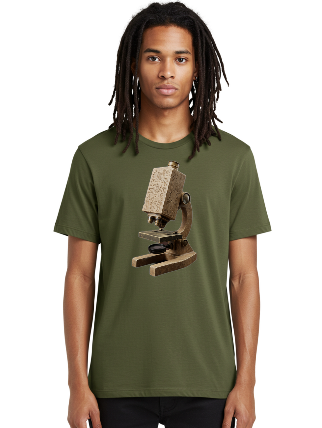 Egyptian-Microscope Men'S Graphic Tee, 100% Cotton, Comfortable Casual Summer Wear, Machine Washable, Vintage Camera, Old Camera, Antique Camera, Black Camera, Classic Photography, Photography Equipment, Nostalgic Device, Film Camera, Bam371