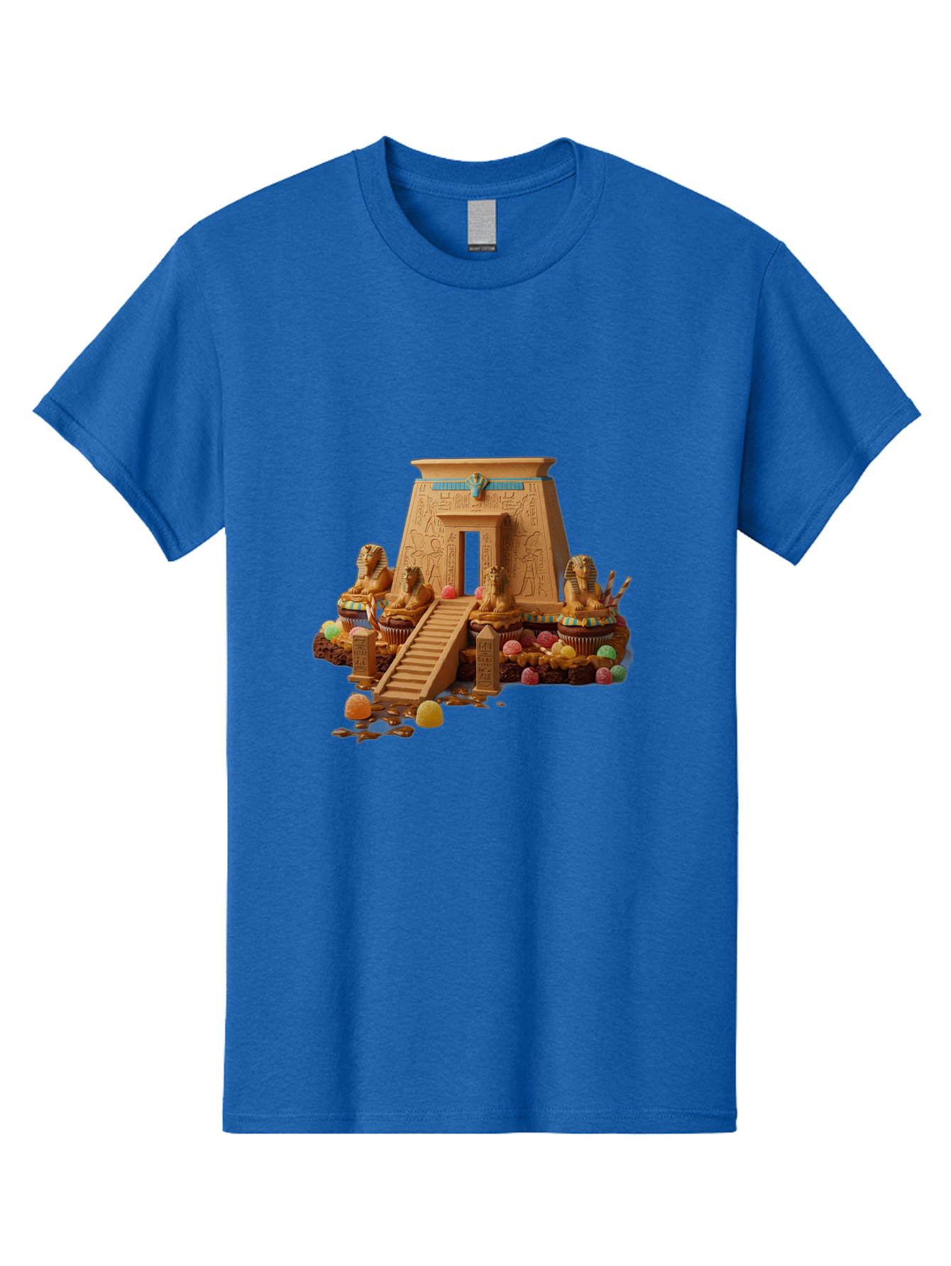 Egyptian-Temple-Cupcake Men'S Graphic Tee, 100% Cotton, Comfortable Casual Summer Wear, Machine Washable, Vintage Camera, Old Camera, Antique Camera, Black Camera, Classic Photography, Photography Equipment, Nostalgic Device, Film Camera, Bam372