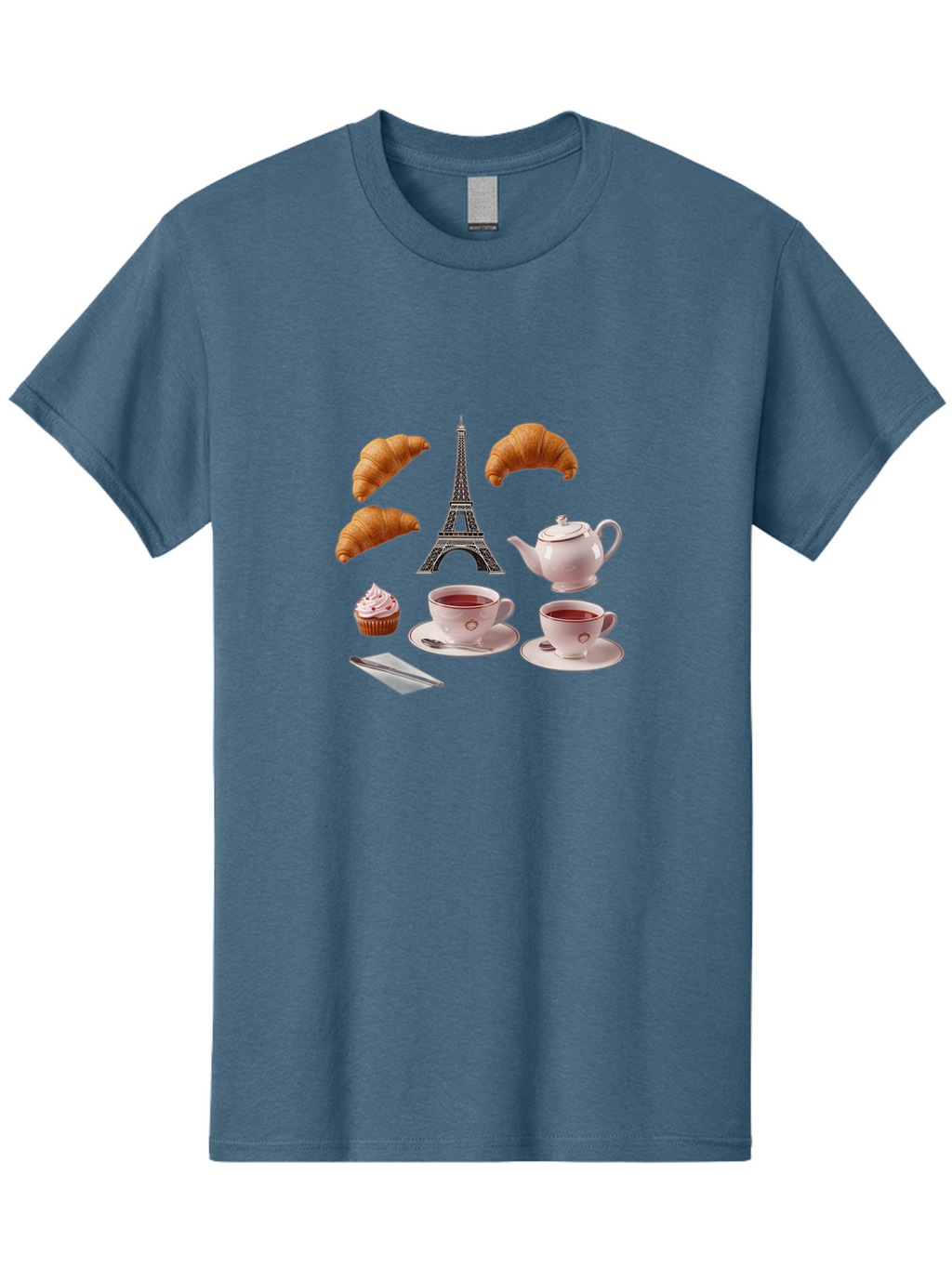 Eiffel-Tower-Tea Men'S Graphic Tee, 100% Cotton, Comfortable Casual Summer Wear, Machine Washable, Vintage Camera, Old Camera, Antique Camera, Black Camera, Classic Photography, Photography Equipment, Nostalgic Device, Film Camera, Camera Art Bam373