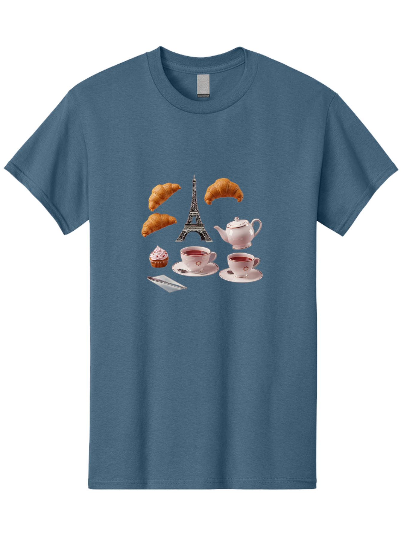 Eiffel-Tower-Tea Men'S Graphic Tee, 100% Cotton, Comfortable Casual Summer Wear, Machine Washable, Vintage Camera, Old Camera, Antique Camera, Black Camera, Classic Photography, Photography Equipment, Nostalgic Device, Film Camera, Camera Art Bam373