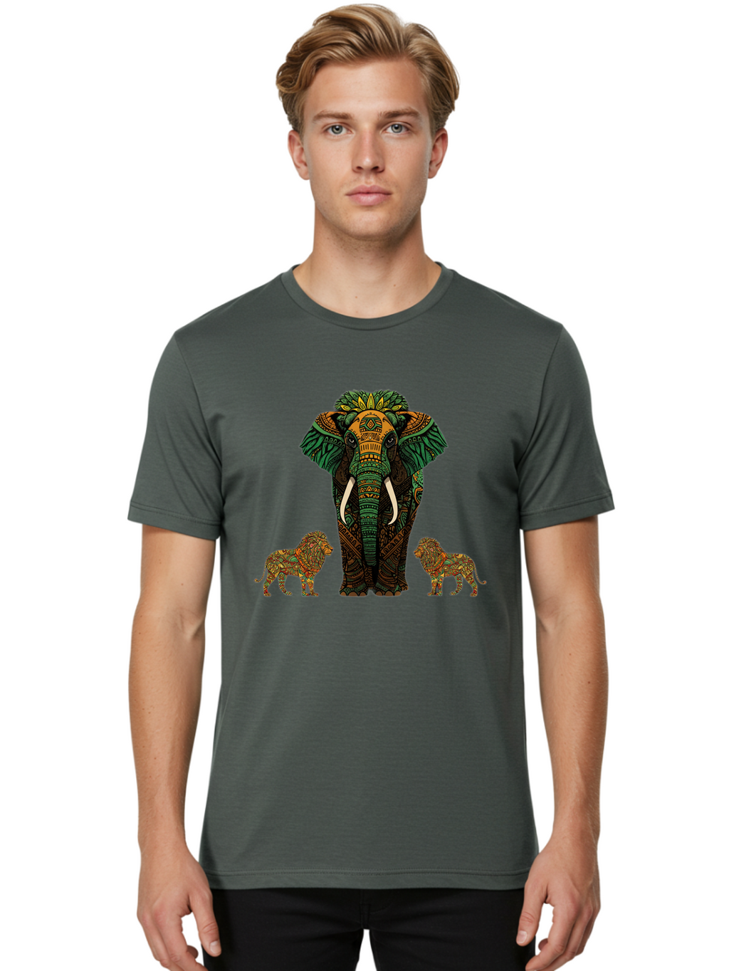 Elephant-And-Lions Men'S Graphic Tee, 100% Cotton, Comfortable Casual Summer Wear, Machine Washable, Vintage Camera, Old Camera, Antique Camera, Black Camera, Classic Photography, Photography Equipment, Nostalgic Device, Film Camera, Bam374