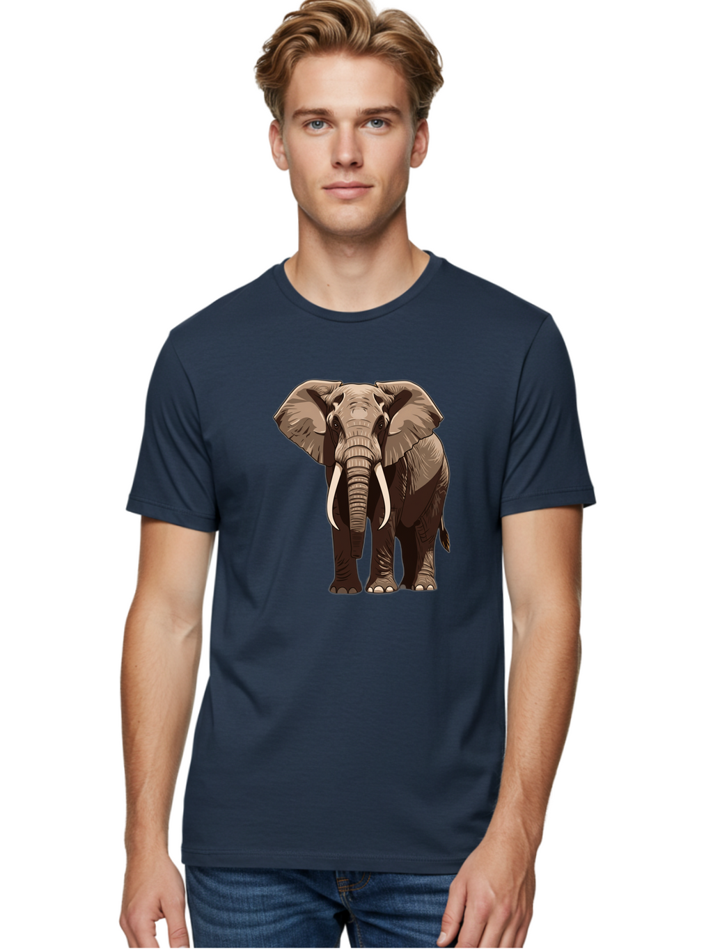Elephant Men'S Graphic Tee, 100% Cotton, Comfortable Casual Summer Wear, Machine Washable, Vintage Camera, Old Camera, Antique Camera, Black Camera, Classic Photography, Photography Equipment, Nostalgic Device, Film Camera, Camera Art Bam375