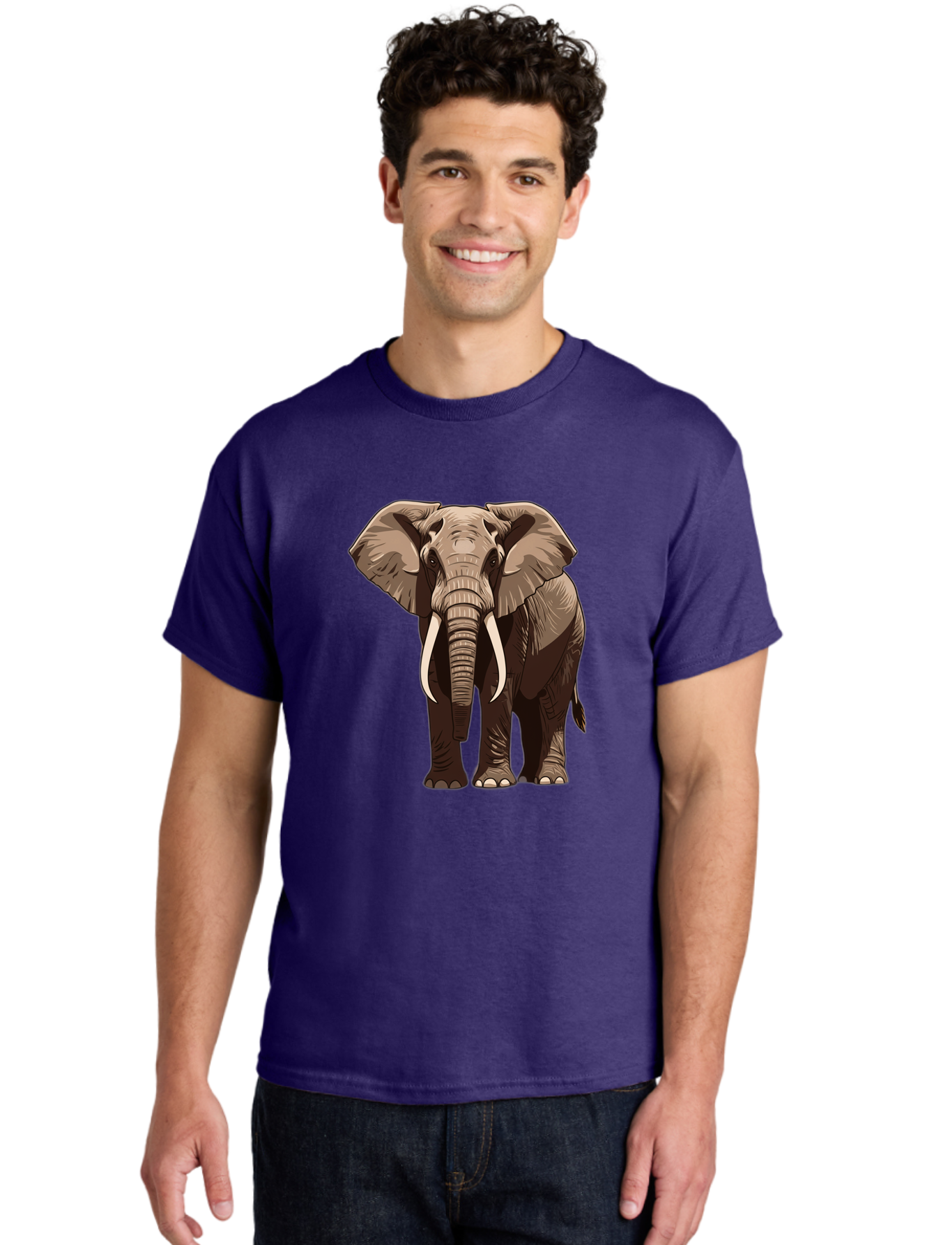 Elephant Men'S Graphic Tee, 100% Cotton, Comfortable Casual Summer Wear, Machine Washable, Vintage Camera, Old Camera, Antique Camera, Black Camera, Classic Photography, Photography Equipment, Nostalgic Device, Film Camera, Camera Art Bam375