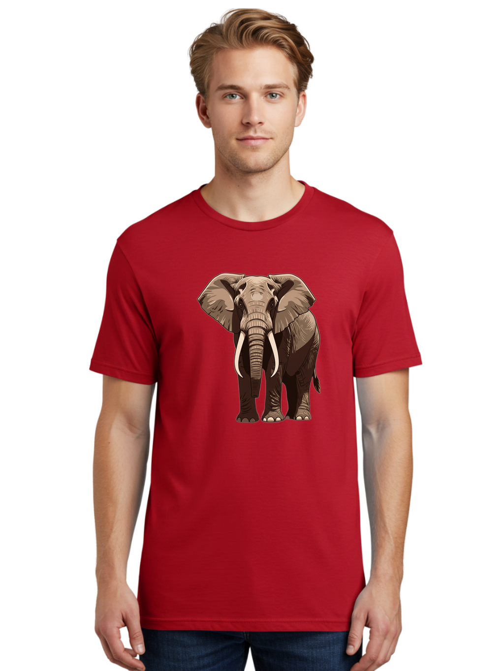 Elephant Men'S Graphic Tee, 100% Cotton, Comfortable Casual Summer Wear, Machine Washable, Vintage Camera, Old Camera, Antique Camera, Black Camera, Classic Photography, Photography Equipment, Nostalgic Device, Film Camera, Camera Art Bam375