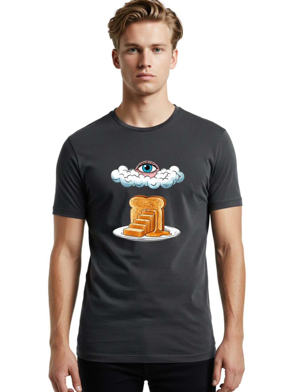 Eye-In-The-Clouds Men'S Graphic Tee, 100% Cotton, Comfortable Casual Summer Wear, Machine Washable, Vintage Camera, Old Camera, Antique Camera, Black Camera, Classic Photography, Photography Equipment, Nostalgic Device, Film Camera, Camera Art Bam386