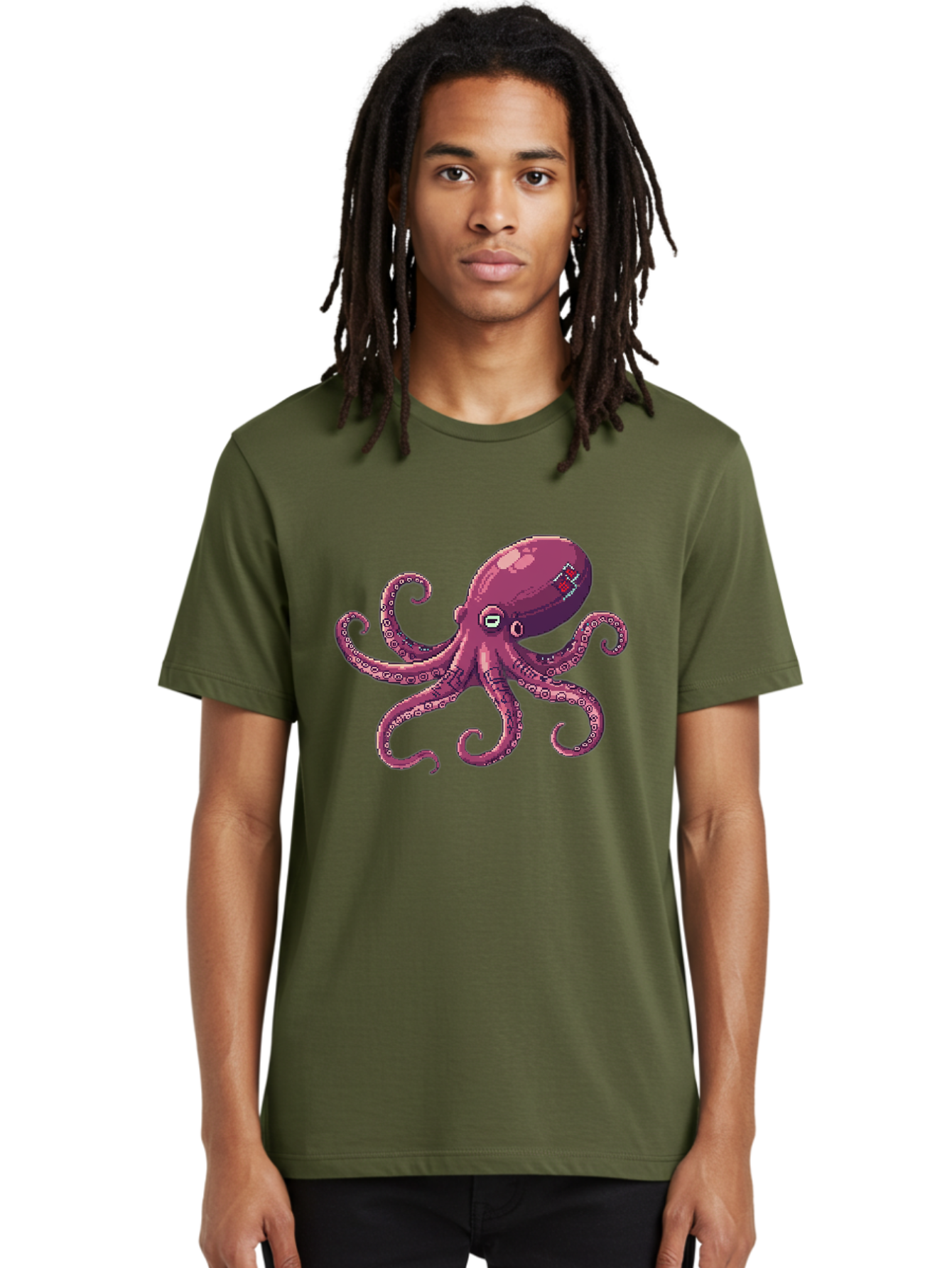 Fabled-Octopus Men'S Graphic Tee, 100% Cotton, Comfortable Casual Summer Wear, Machine Washable, Vintage Camera, Old Camera, Antique Camera, Black Camera, Classic Photography, Photography Equipment, Nostalgic Device, Film Camera, Camera Art Bam387
