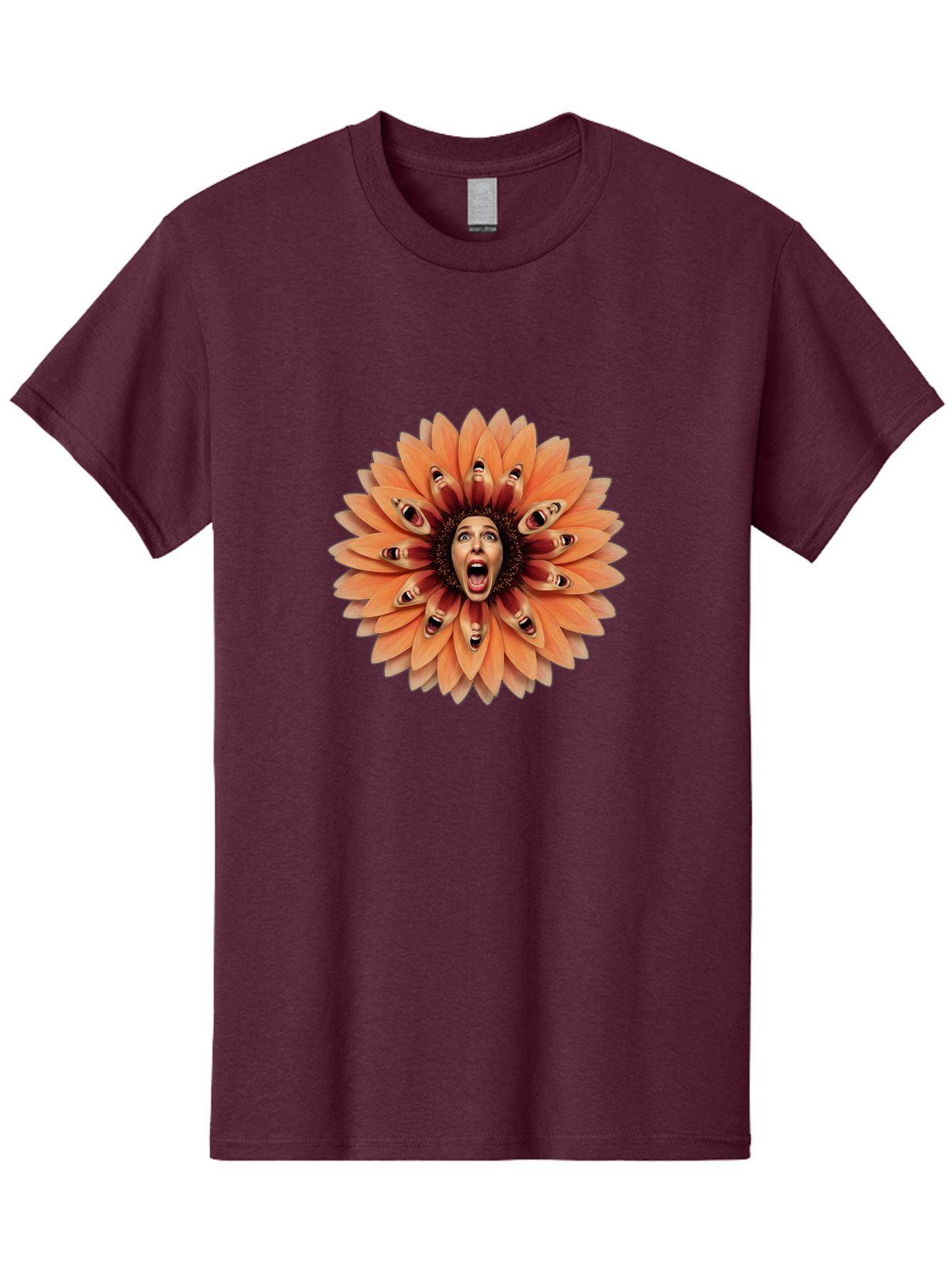 Faces-In-Floral-Pattern Men'S Graphic Tee, 100% Cotton, Comfortable Casual Summer Wear, Machine Washable, Vintage Camera, Old Camera, Antique Camera, Black Camera, Classic Photography, Photography Equipment, Nostalgic Device, Film Camera, Bam388