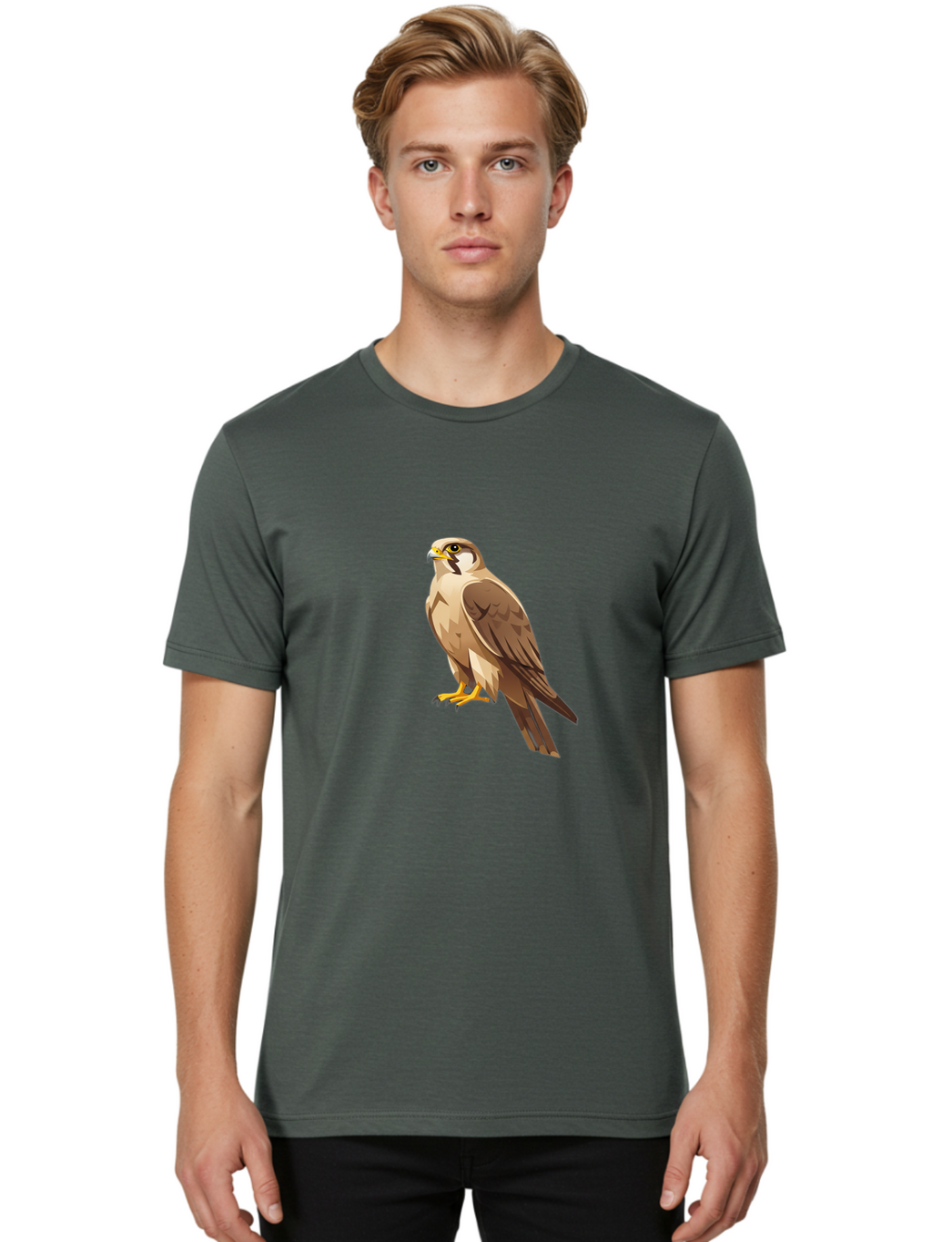 Falcon Men'S Graphic Tee, 100% Cotton, Comfortable Casual Summer Wear, Machine Washable, Vintage Camera, Old Camera, Antique Camera, Black Camera, Classic Photography, Photography Equipment, Nostalgic Device, Film Camera, Camera Art Bam389