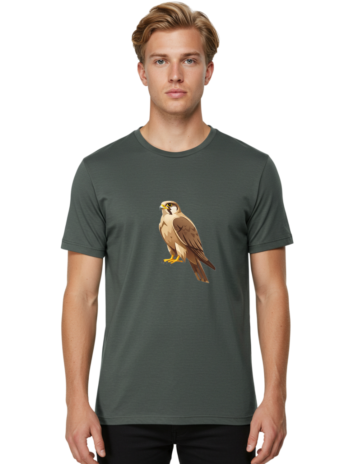 Falcon Men'S Graphic Tee, 100% Cotton, Comfortable Casual Summer Wear, Machine Washable, Vintage Camera, Old Camera, Antique Camera, Black Camera, Classic Photography, Photography Equipment, Nostalgic Device, Film Camera, Camera Art Bam389