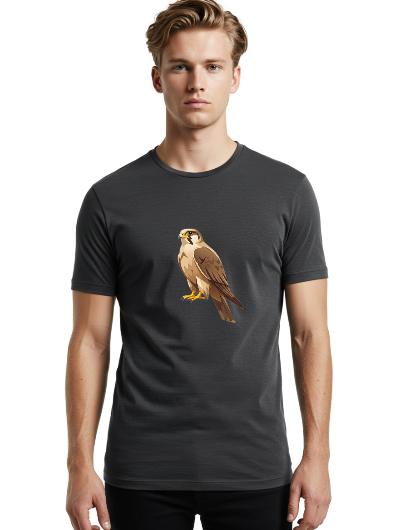 Falcon Men'S Graphic Tee, 100% Cotton, Comfortable Casual Summer Wear, Machine Washable, Vintage Camera, Old Camera, Antique Camera, Black Camera, Classic Photography, Photography Equipment, Nostalgic Device, Film Camera, Camera Art Bam389