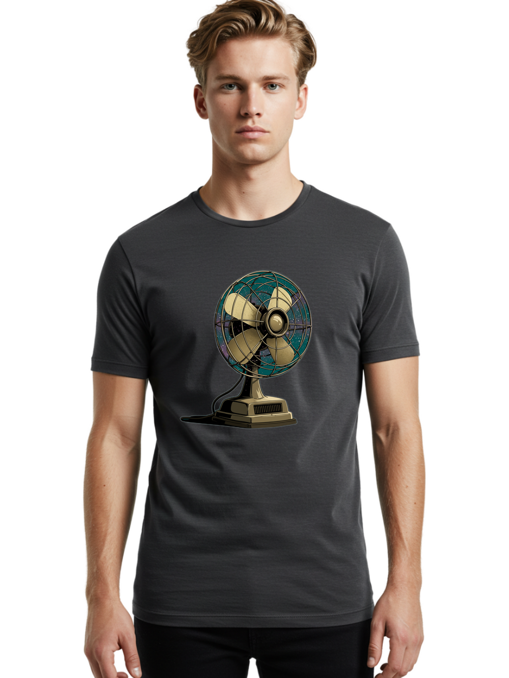 Fan Men'S Graphic Tee, 100% Cotton, Comfortable Casual Summer Wear, Machine Washable, Vintage Camera, Old Camera, Antique Camera, Black Camera, Classic Photography, Photography Equipment, Nostalgic Device, Film Camera, Camera Art Bam391