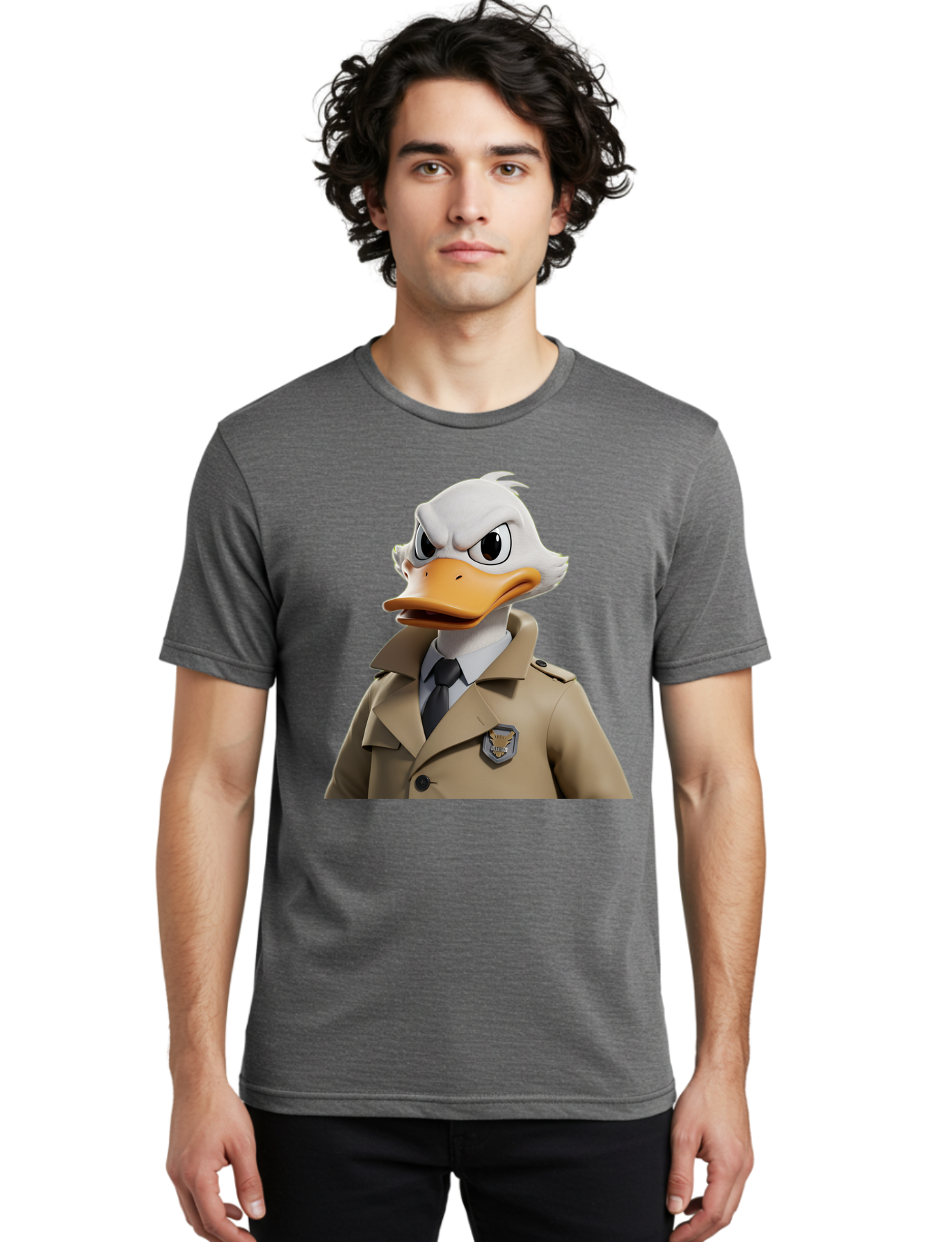 Fbi-Duck Men'S Graphic Tee, 100% Cotton, Comfortable Casual Summer Wear, Machine Washable, Vintage Camera, Old Camera, Antique Camera, Black Camera, Classic Photography, Photography Equipment, Nostalgic Device, Film Camera, Camera Art Bam392