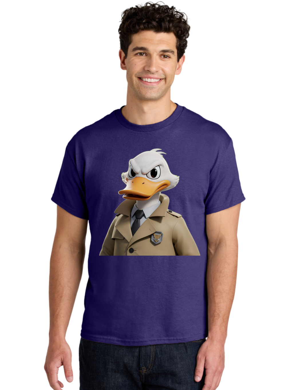 Fbi-Duck Men'S Graphic Tee, 100% Cotton, Comfortable Casual Summer Wear, Machine Washable, Vintage Camera, Old Camera, Antique Camera, Black Camera, Classic Photography, Photography Equipment, Nostalgic Device, Film Camera, Camera Art Bam392