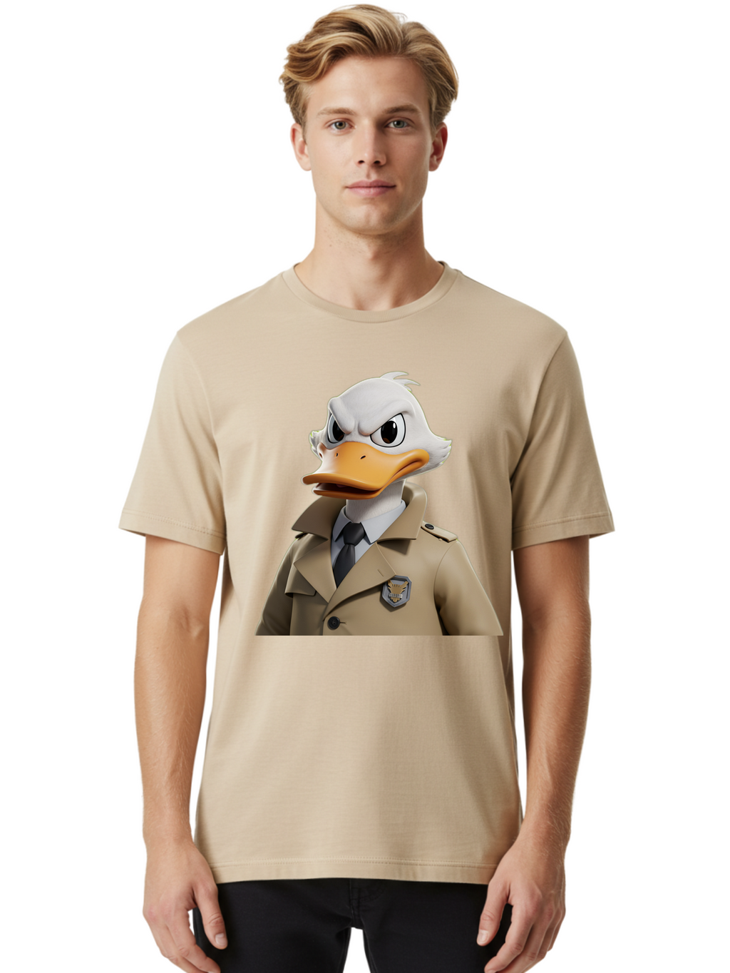 Fbi-Duck Men'S Graphic Tee, 100% Cotton, Comfortable Casual Summer Wear, Machine Washable, Vintage Camera, Old Camera, Antique Camera, Black Camera, Classic Photography, Photography Equipment, Nostalgic Device, Film Camera, Camera Art Bam392
