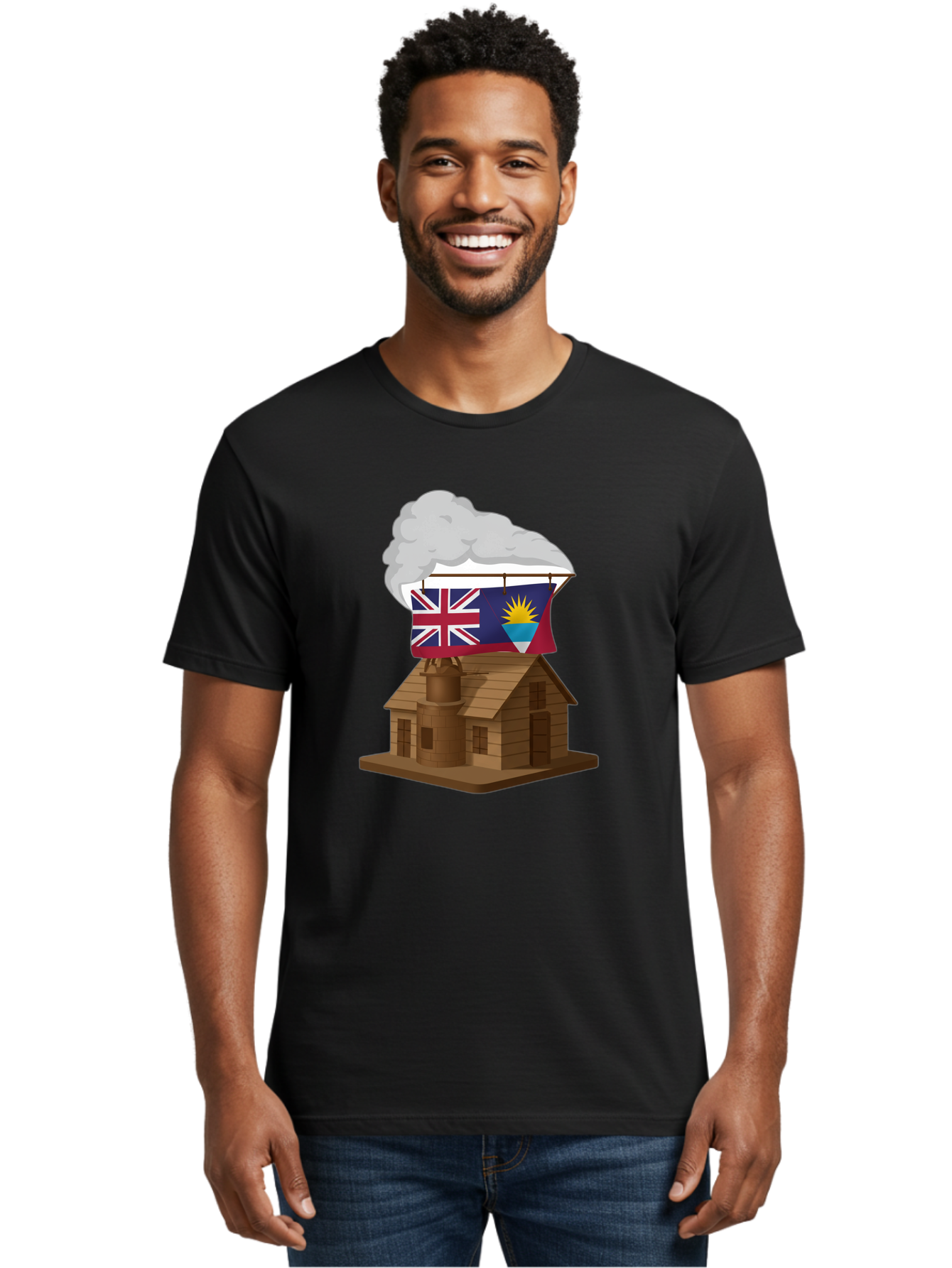 Fiji-Flag-Factory Men'S Graphic Tee, 100% Cotton, Comfortable Casual Summer Wear, Machine Washable, Vintage Camera, Old Camera, Antique Camera, Black Camera, Classic Photography, Photography Equipment, Nostalgic Device, Film Camera, Camera Art Bam395