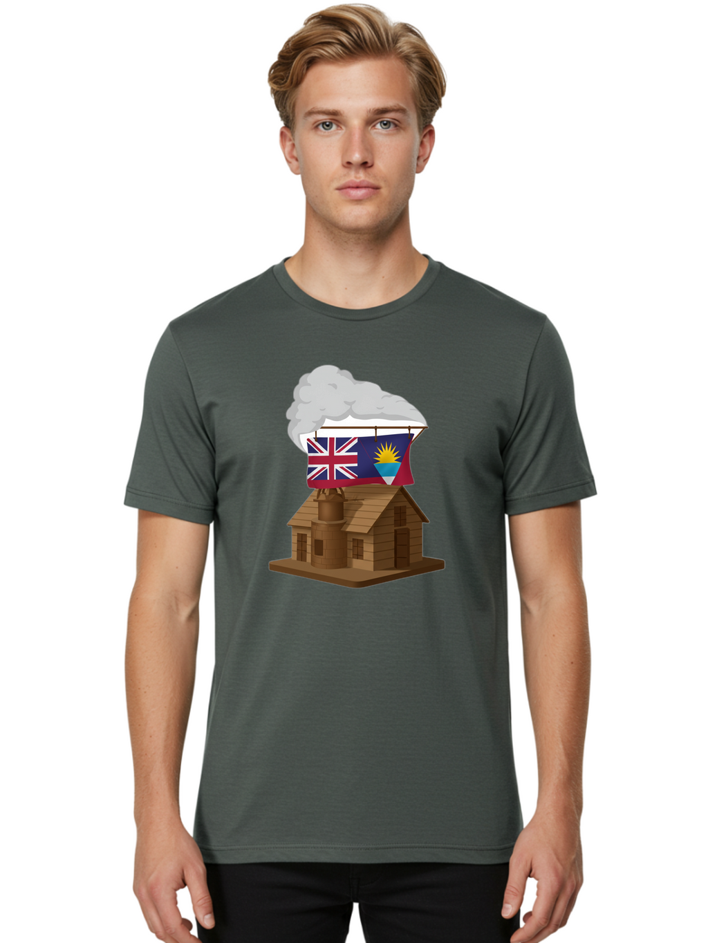 Fiji-Flag-Factory Men'S Graphic Tee, 100% Cotton, Comfortable Casual Summer Wear, Machine Washable, Vintage Camera, Old Camera, Antique Camera, Black Camera, Classic Photography, Photography Equipment, Nostalgic Device, Film Camera, Camera Art Bam395