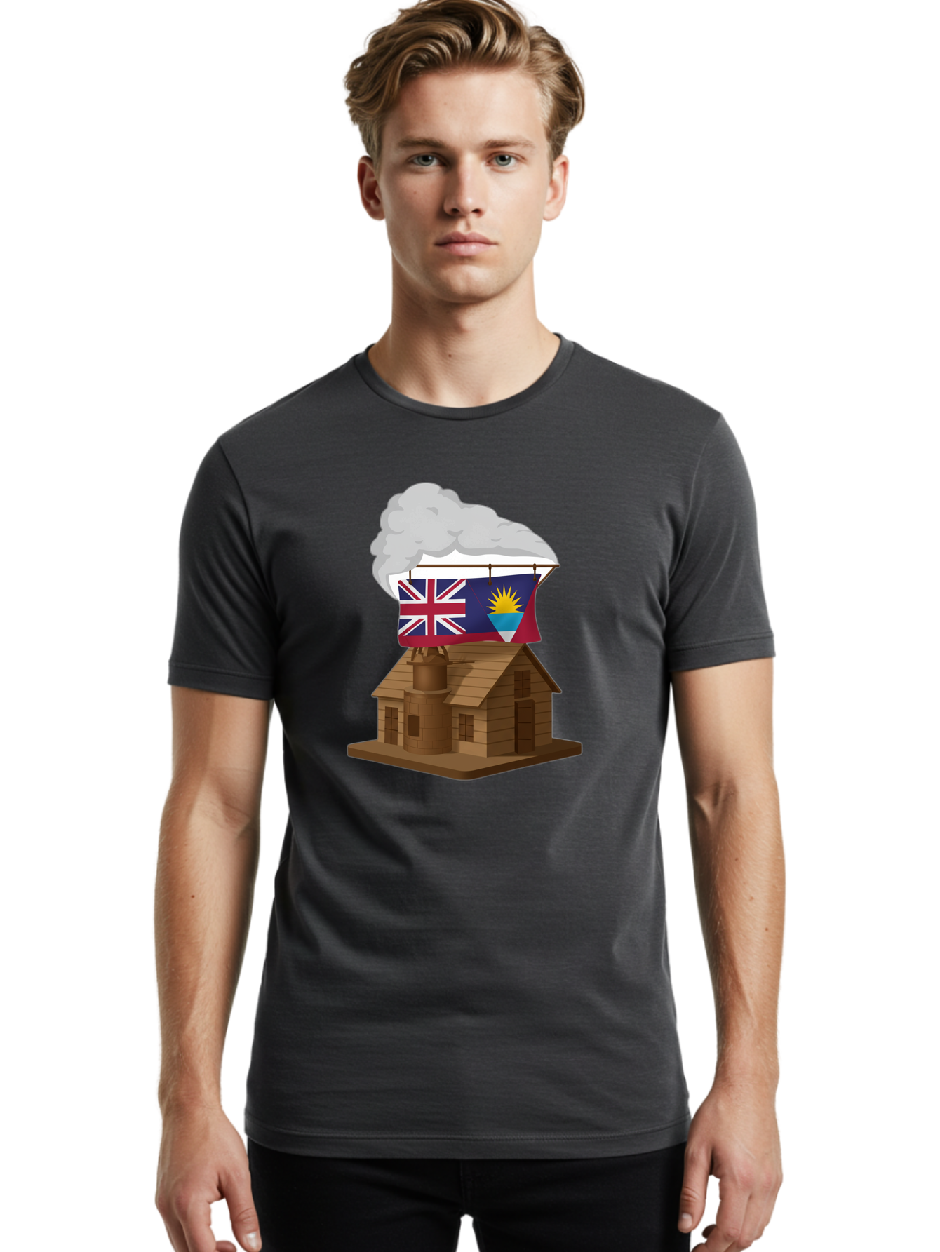 Fiji-Flag-Factory Men'S Graphic Tee, 100% Cotton, Comfortable Casual Summer Wear, Machine Washable, Vintage Camera, Old Camera, Antique Camera, Black Camera, Classic Photography, Photography Equipment, Nostalgic Device, Film Camera, Camera Art Bam395