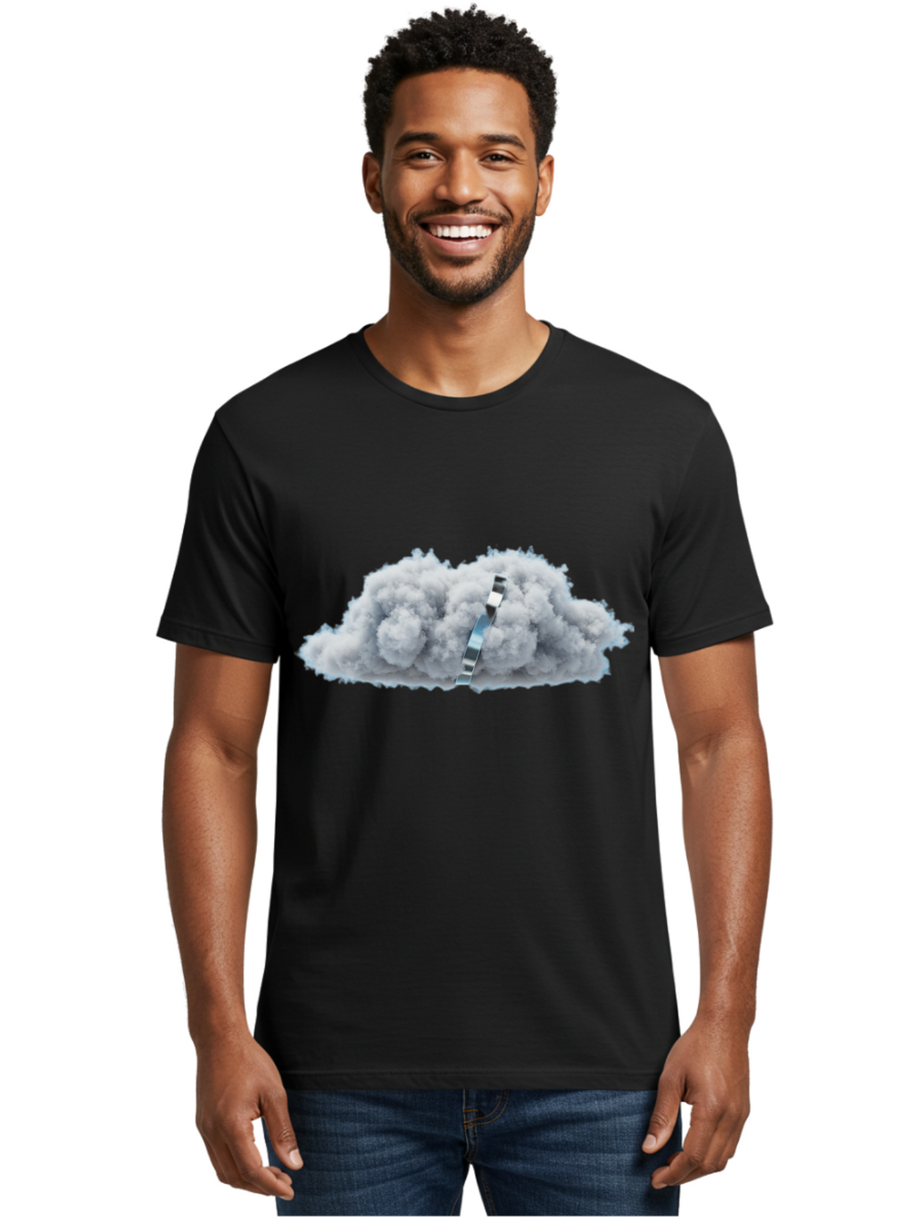 Film-Strip-Cloud Men'S Graphic Tee, 100% Cotton, Comfortable Casual Summer Wear, Machine Washable, Vintage Camera, Old Camera, Antique Camera, Black Camera, Classic Photography, Photography Equipment, Nostalgic Device, Film Camera, Camera Art Bam396