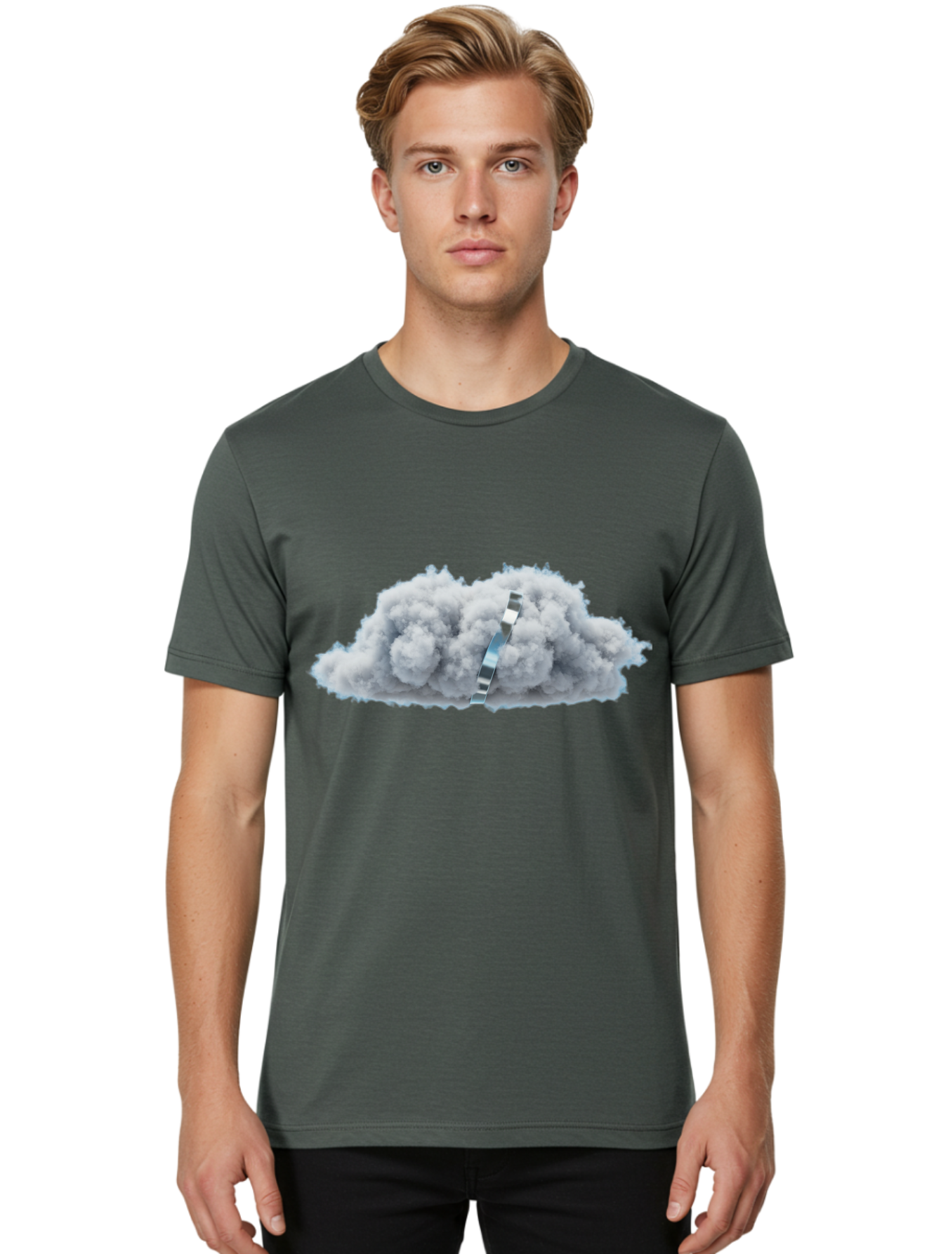 Film-Strip-Cloud Men'S Graphic Tee, 100% Cotton, Comfortable Casual Summer Wear, Machine Washable, Vintage Camera, Old Camera, Antique Camera, Black Camera, Classic Photography, Photography Equipment, Nostalgic Device, Film Camera, Camera Art Bam396