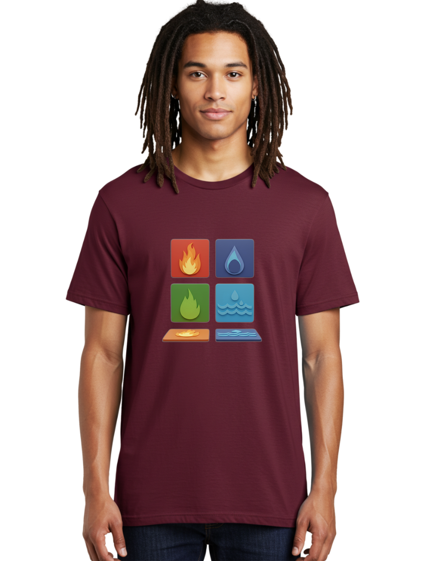 Fire-And-Water-Elements Men'S Graphic Tee, 100% Cotton, Comfortable Casual Summer Wear, Machine Washable, Vintage Camera, Old Camera, Antique Camera, Black Camera, Classic Photography, Photography Equipment, Nostalgic Device, Film Camera, Bam397