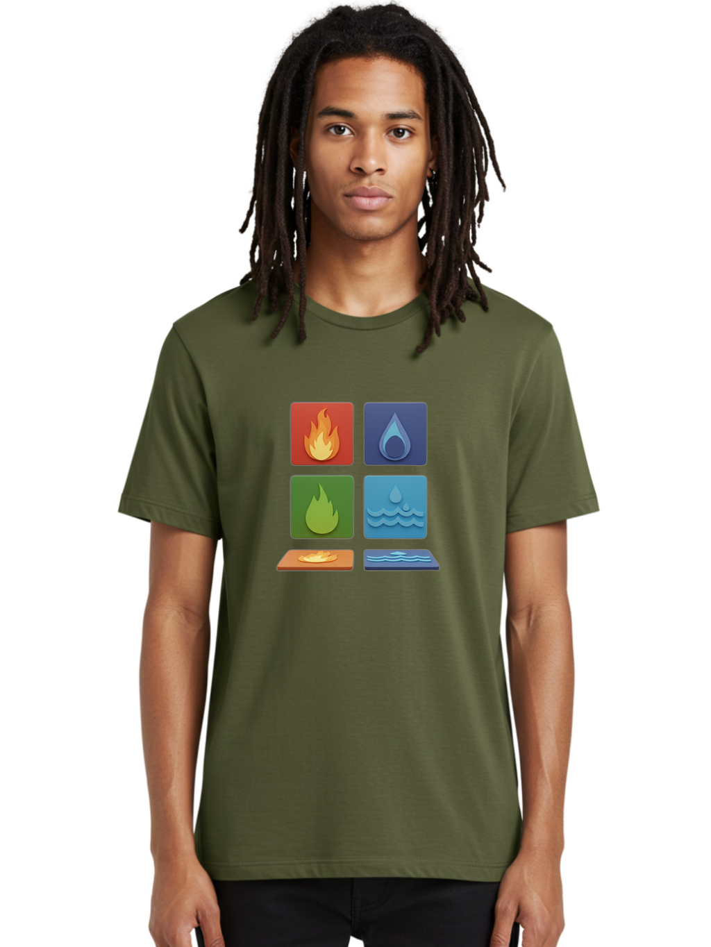 Fire-And-Water-Elements Men'S Graphic Tee, 100% Cotton, Comfortable Casual Summer Wear, Machine Washable, Vintage Camera, Old Camera, Antique Camera, Black Camera, Classic Photography, Photography Equipment, Nostalgic Device, Film Camera, Bam397