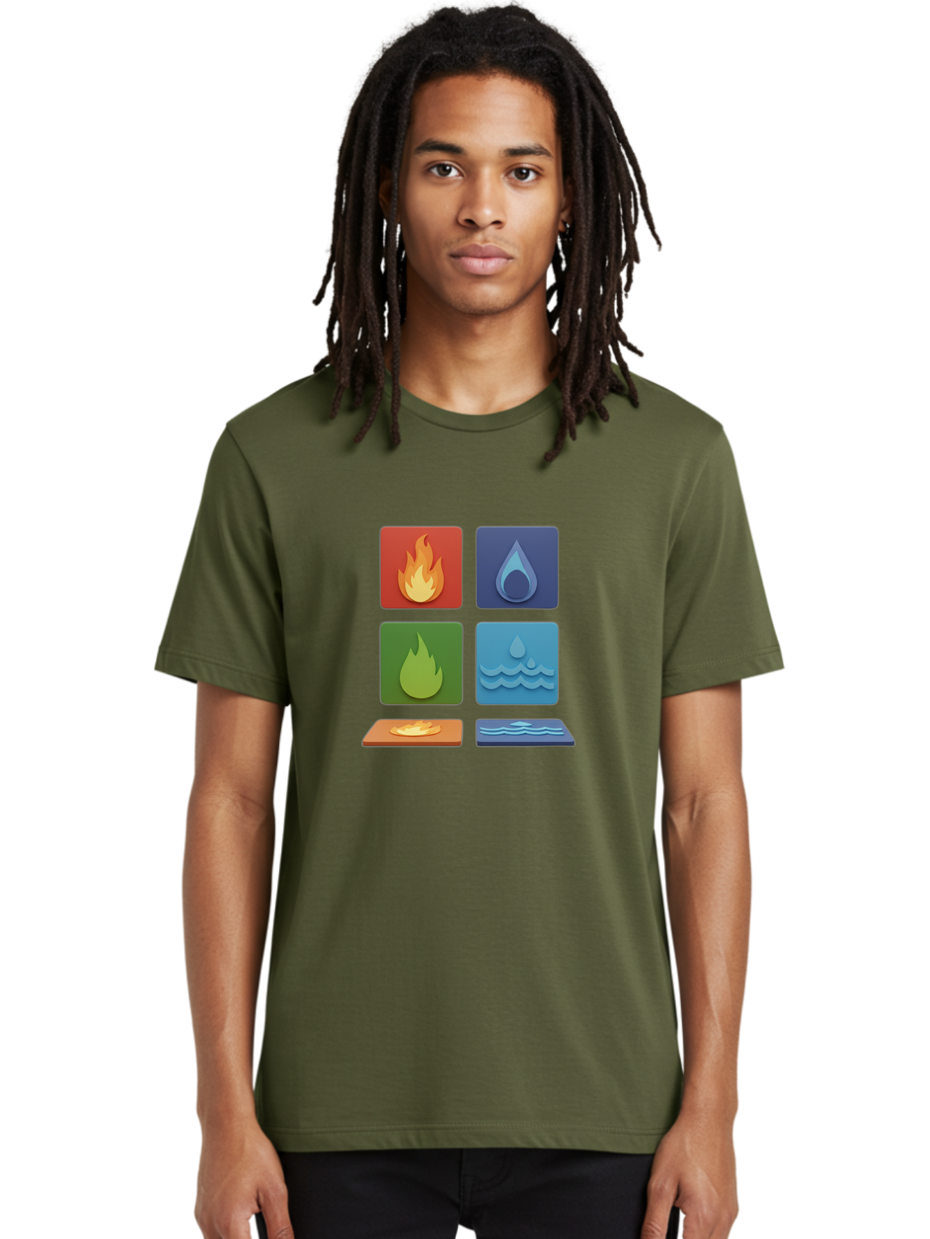 Fire-And-Water-Elements Men'S Graphic Tee, 100% Cotton, Comfortable Casual Summer Wear, Machine Washable, Vintage Camera, Old Camera, Antique Camera, Black Camera, Classic Photography, Photography Equipment, Nostalgic Device, Film Camera, Bam397