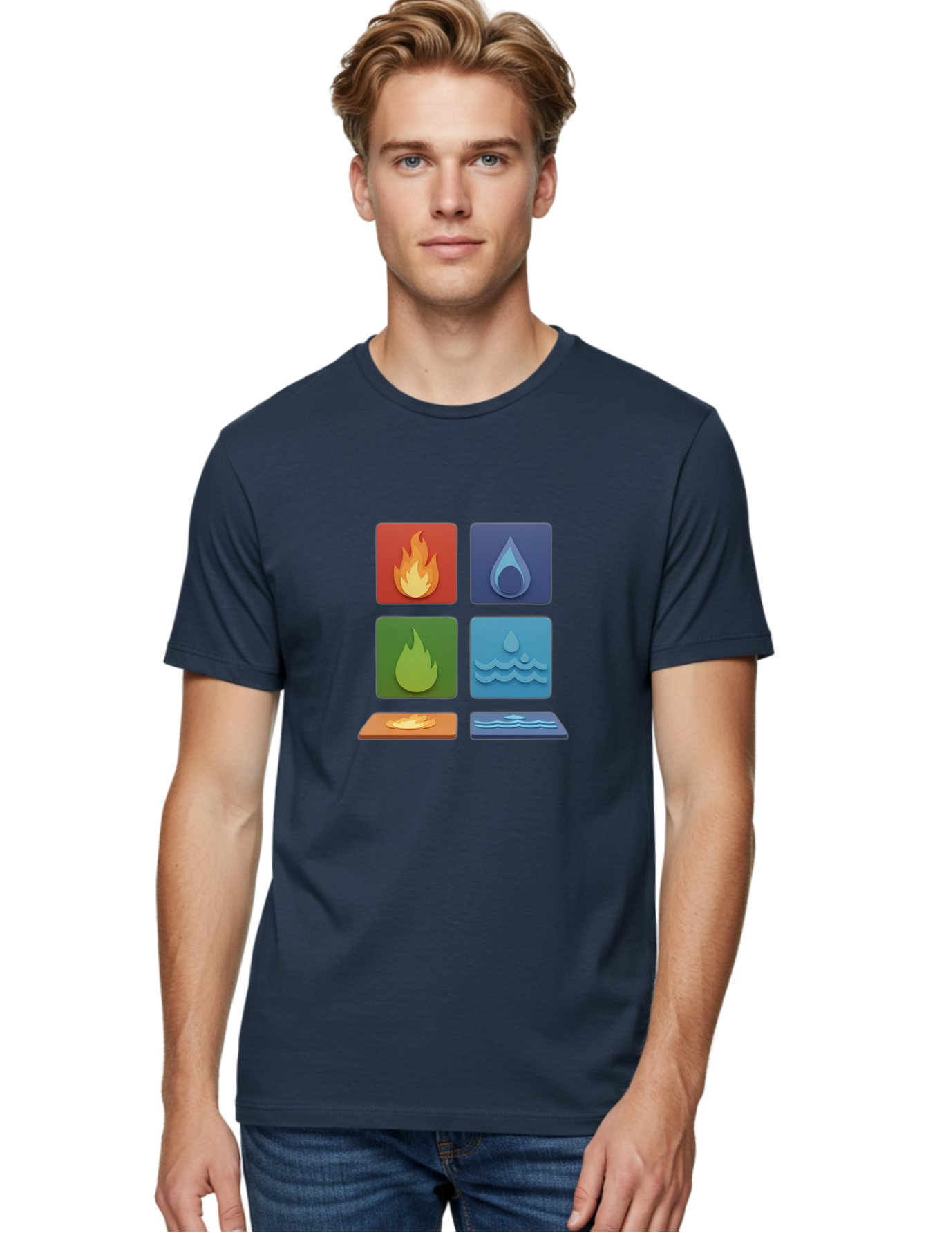 Fire-And-Water-Elements Men'S Graphic Tee, 100% Cotton, Comfortable Casual Summer Wear, Machine Washable, Vintage Camera, Old Camera, Antique Camera, Black Camera, Classic Photography, Photography Equipment, Nostalgic Device, Film Camera, Bam397