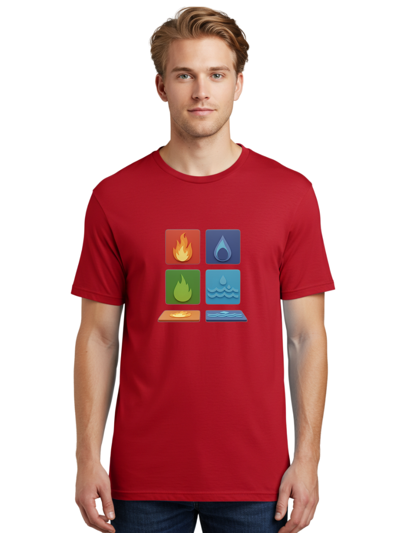 Fire-And-Water-Elements Men'S Graphic Tee, 100% Cotton, Comfortable Casual Summer Wear, Machine Washable, Vintage Camera, Old Camera, Antique Camera, Black Camera, Classic Photography, Photography Equipment, Nostalgic Device, Film Camera, Bam397