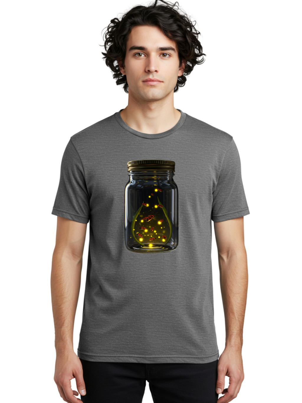 Fireflies-In-A-Jar Men'S Graphic Tee, 100% Cotton, Comfortable Casual Summer Wear, Machine Washable, Vintage Camera, Old Camera, Antique Camera, Black Camera, Classic Photography, Photography Equipment, Nostalgic Device, Film Camera, Bam398