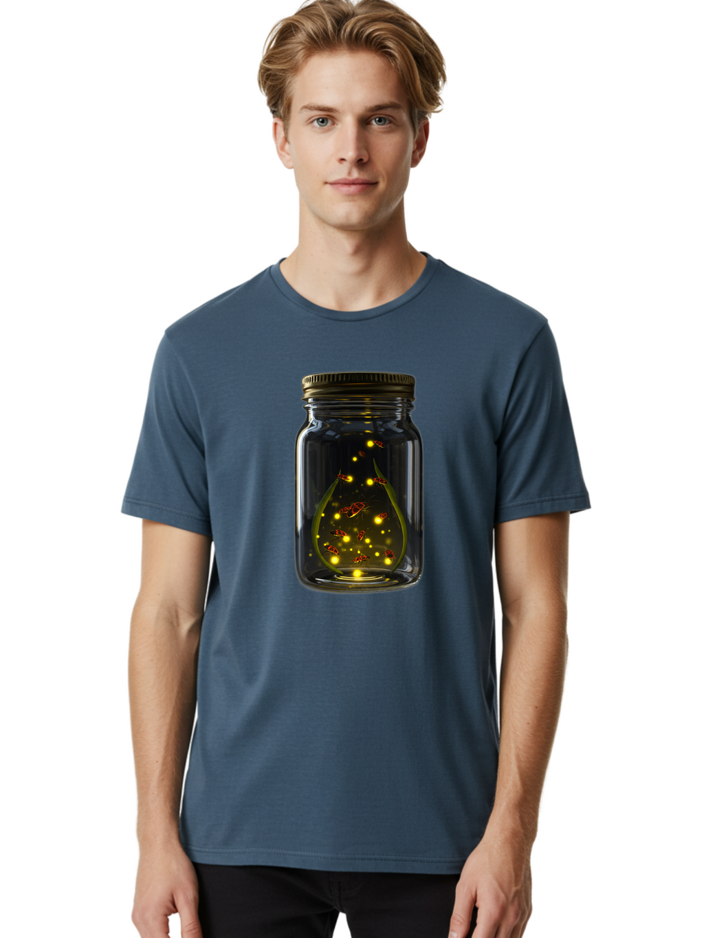 Fireflies-In-A-Jar Men'S Graphic Tee, 100% Cotton, Comfortable Casual Summer Wear, Machine Washable, Vintage Camera, Old Camera, Antique Camera, Black Camera, Classic Photography, Photography Equipment, Nostalgic Device, Film Camera, Bam398