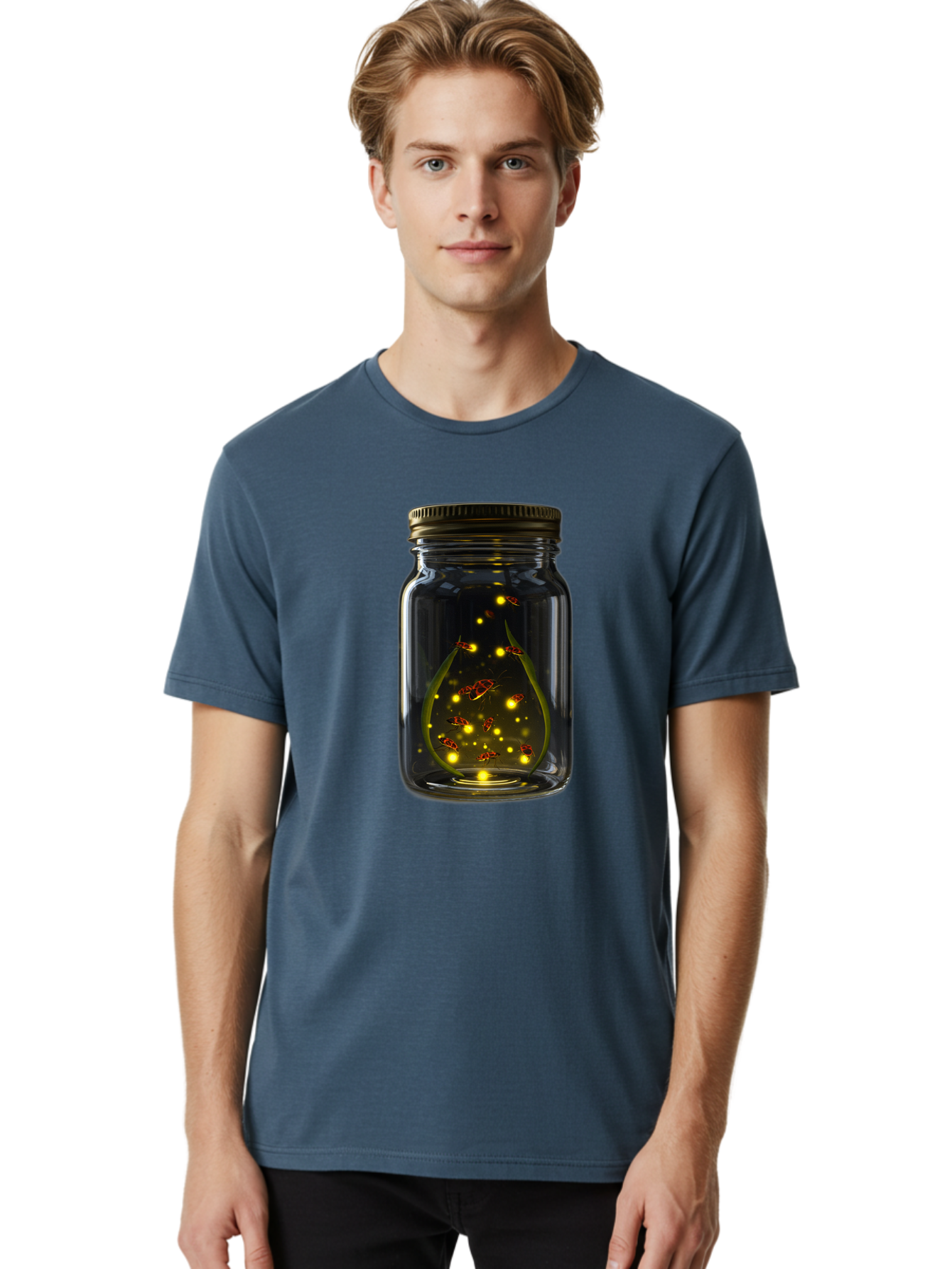 Fireflies-In-A-Jar Men'S Graphic Tee, 100% Cotton, Comfortable Casual Summer Wear, Machine Washable, Vintage Camera, Old Camera, Antique Camera, Black Camera, Classic Photography, Photography Equipment, Nostalgic Device, Film Camera, Bam398