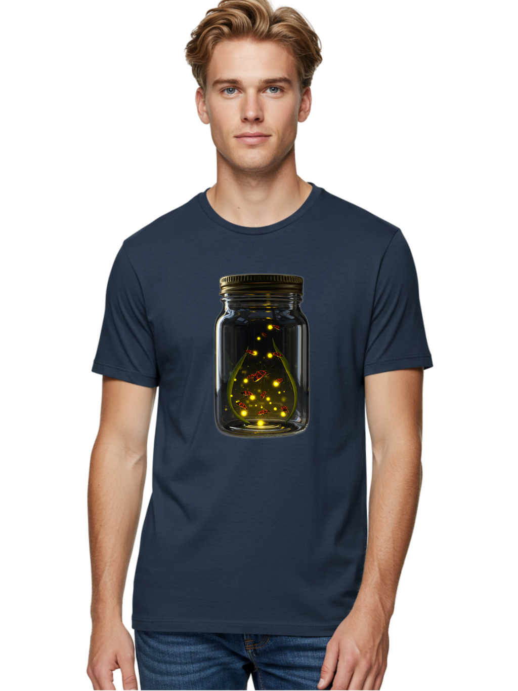 Fireflies-In-A-Jar Men'S Graphic Tee, 100% Cotton, Comfortable Casual Summer Wear, Machine Washable, Vintage Camera, Old Camera, Antique Camera, Black Camera, Classic Photography, Photography Equipment, Nostalgic Device, Film Camera, Bam398
